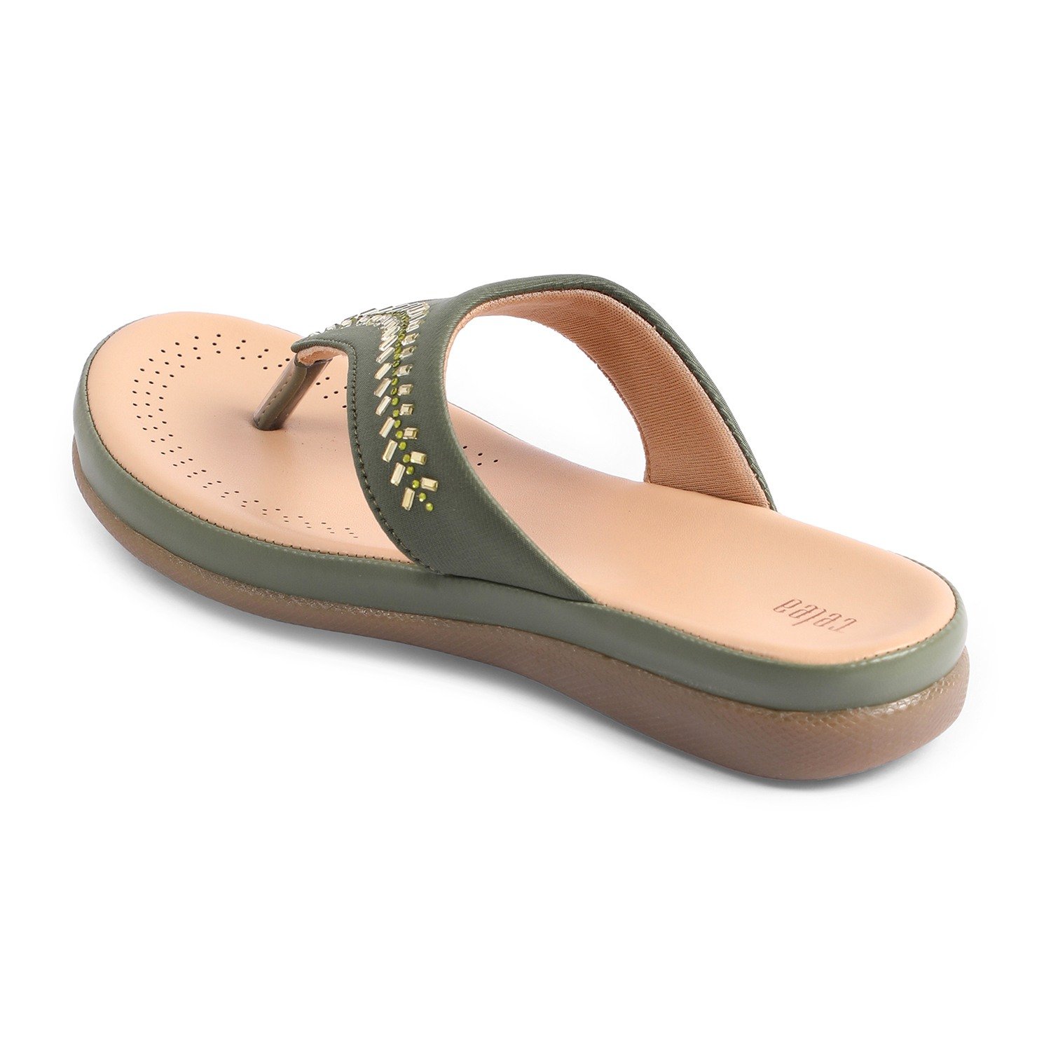 Womens Mehendi  Fashion Flat