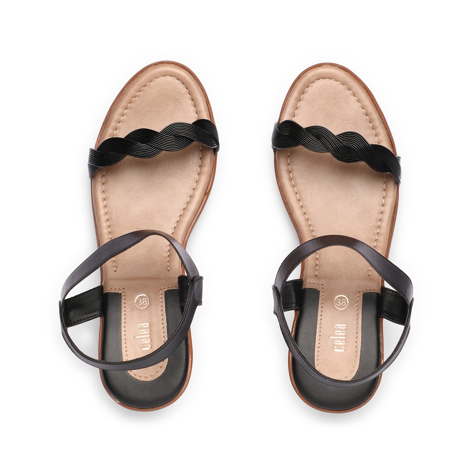Womens Black Fashion Sandals