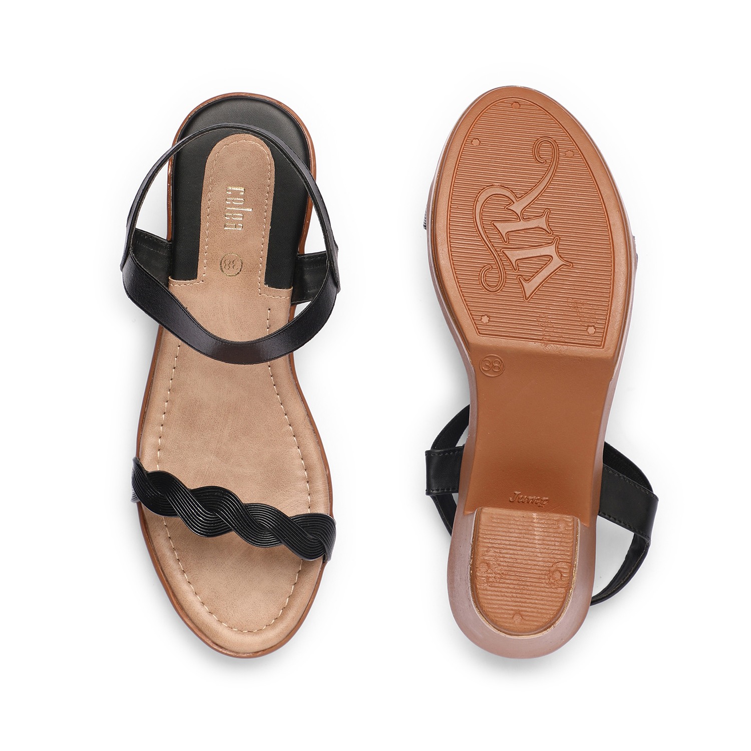 Womens Black Fashion Sandals