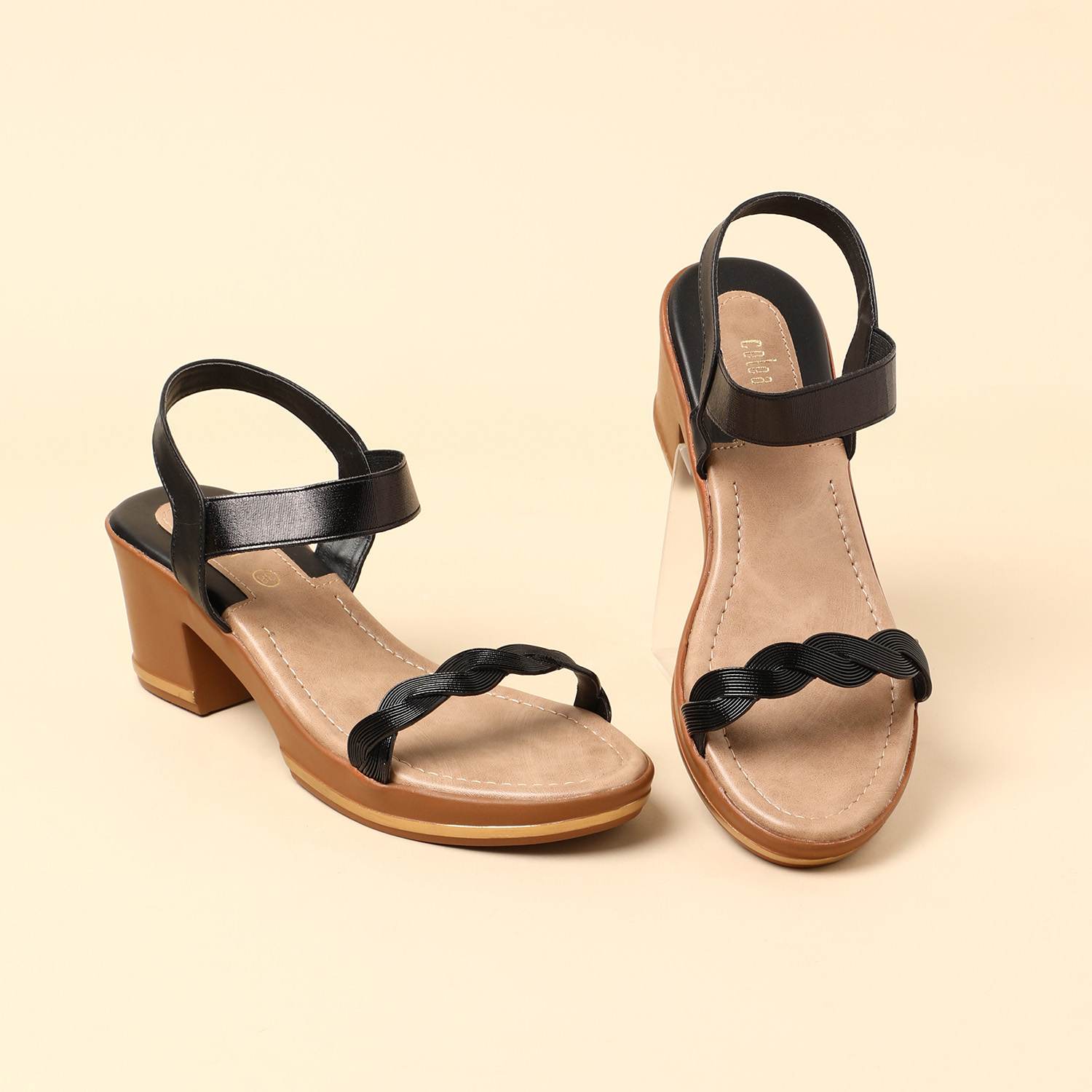 Womens Black Fashion Sandals