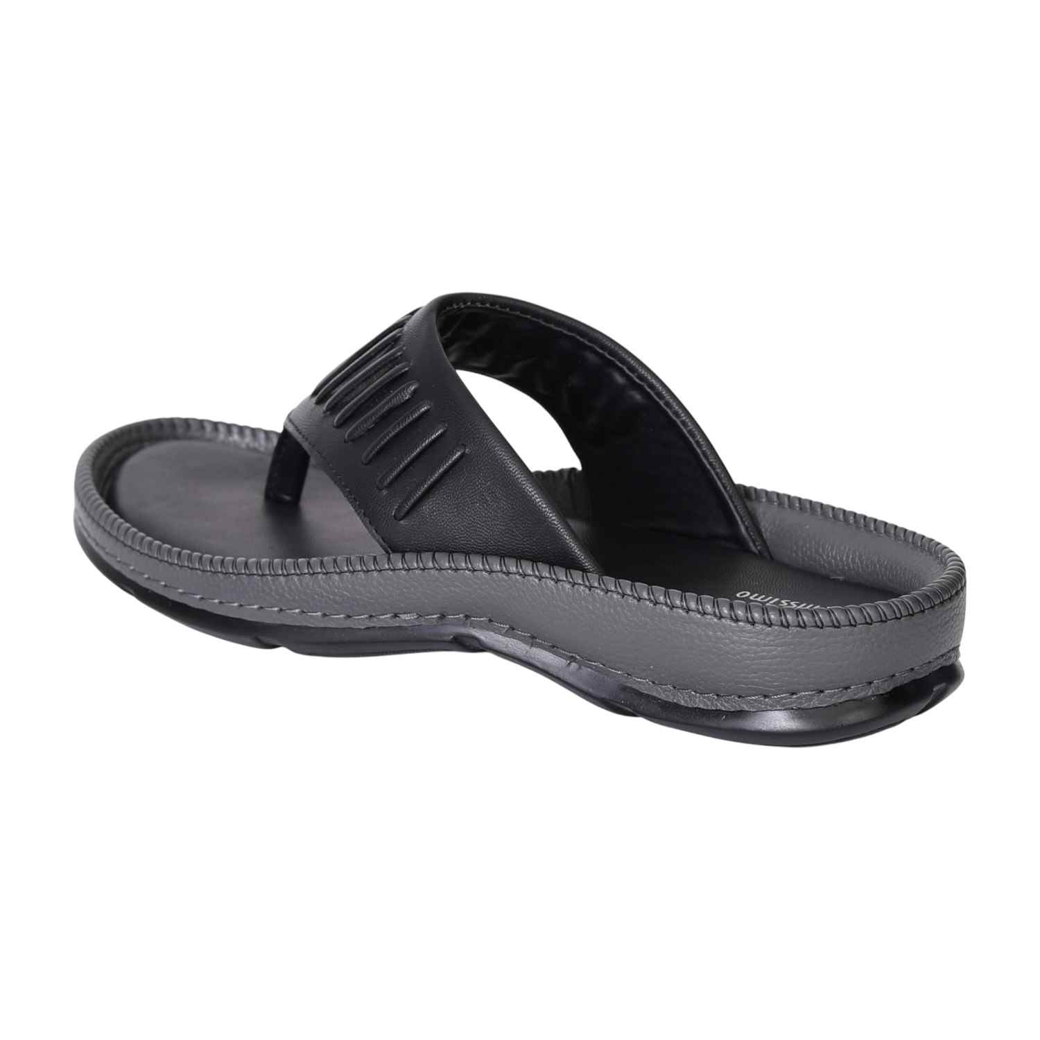 Men's Black Comfort Thong Sandals