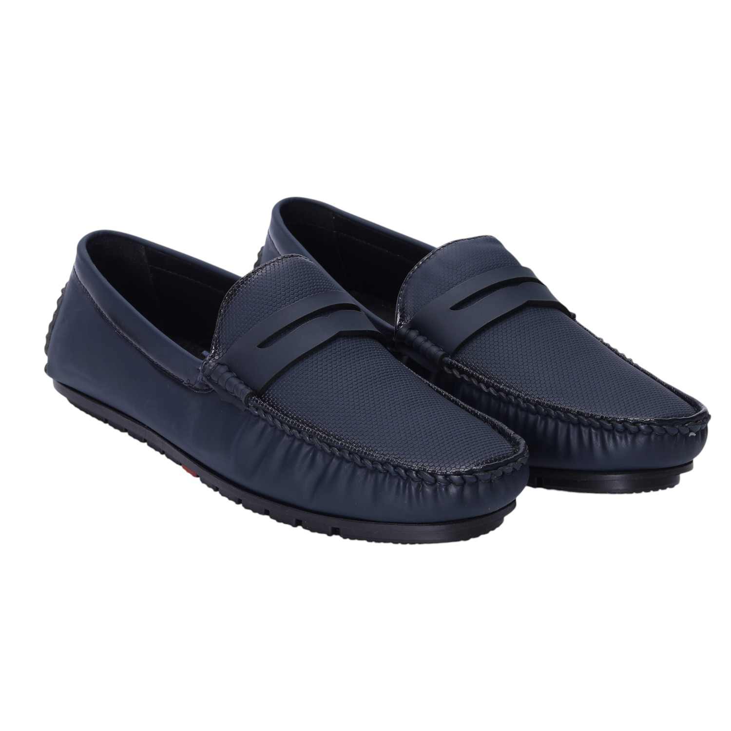 Men Blue Formal Slip-ons