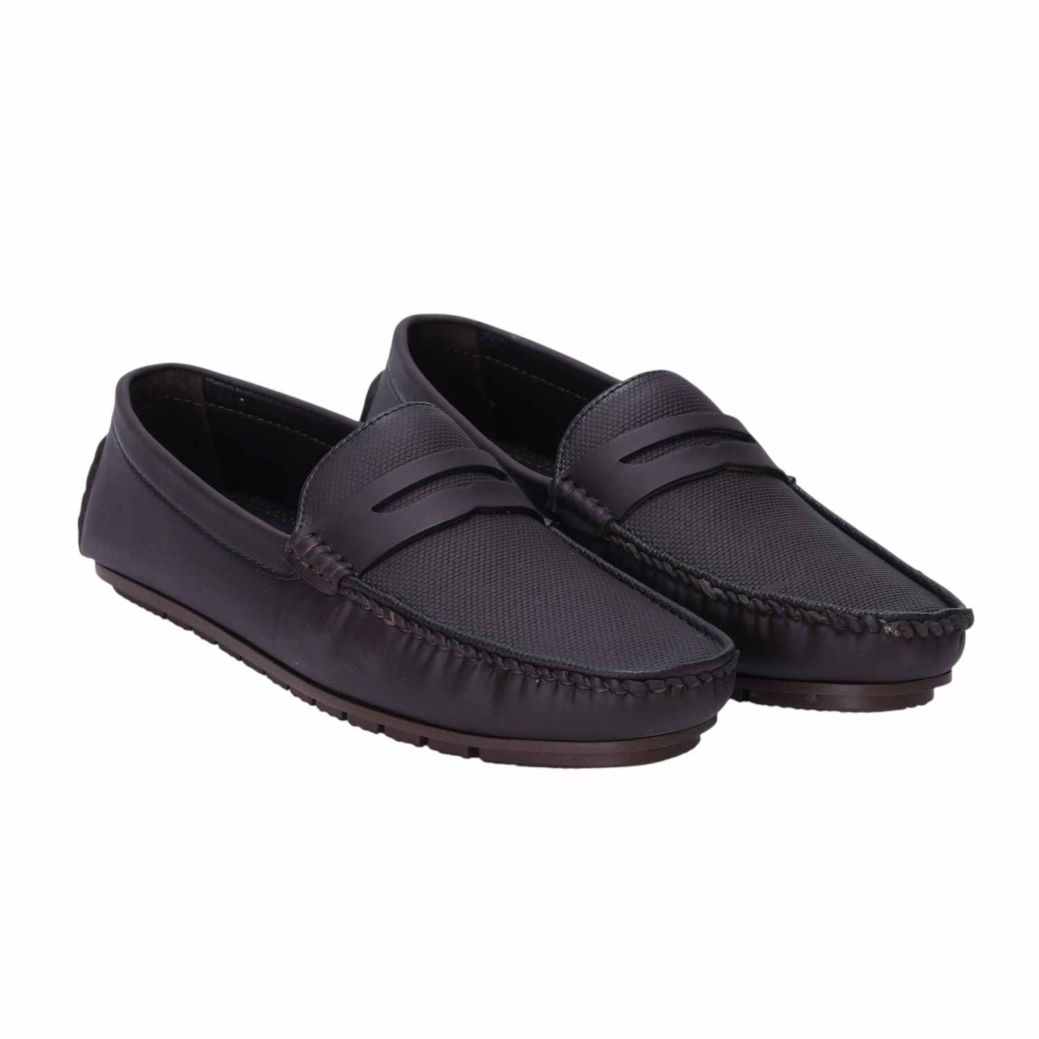 Men Brown Formal Slip-ons
