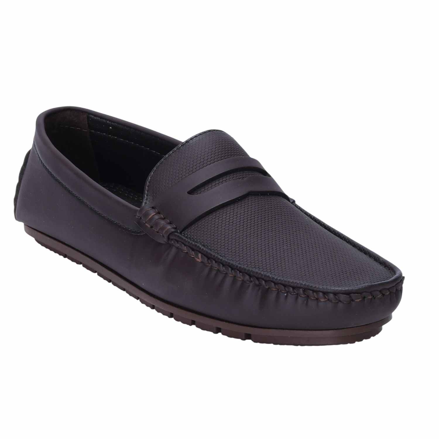 Men Brown Formal Slip-ons