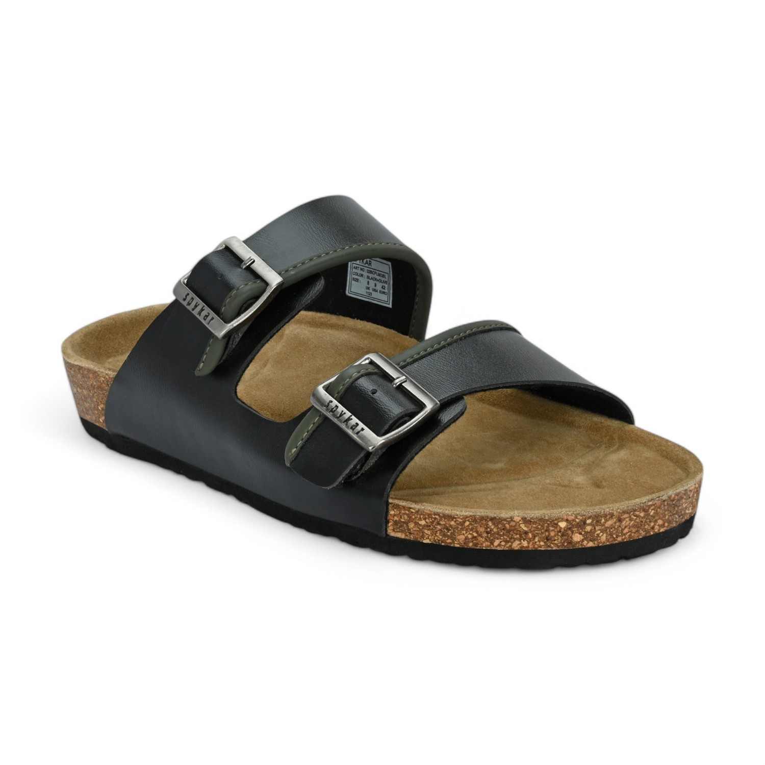 Dorr Men Black Comfort Sandals