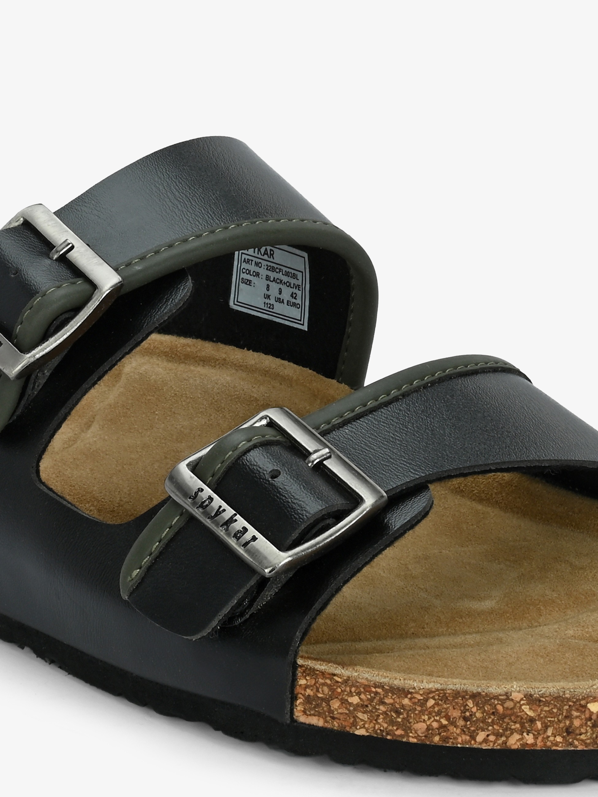 Dorr Men Black Comfort Sandals