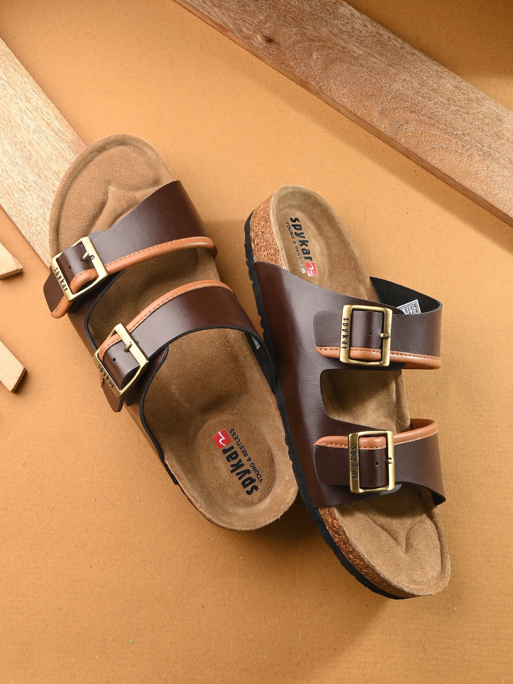 Dorr Men Brown Comfort Sandals