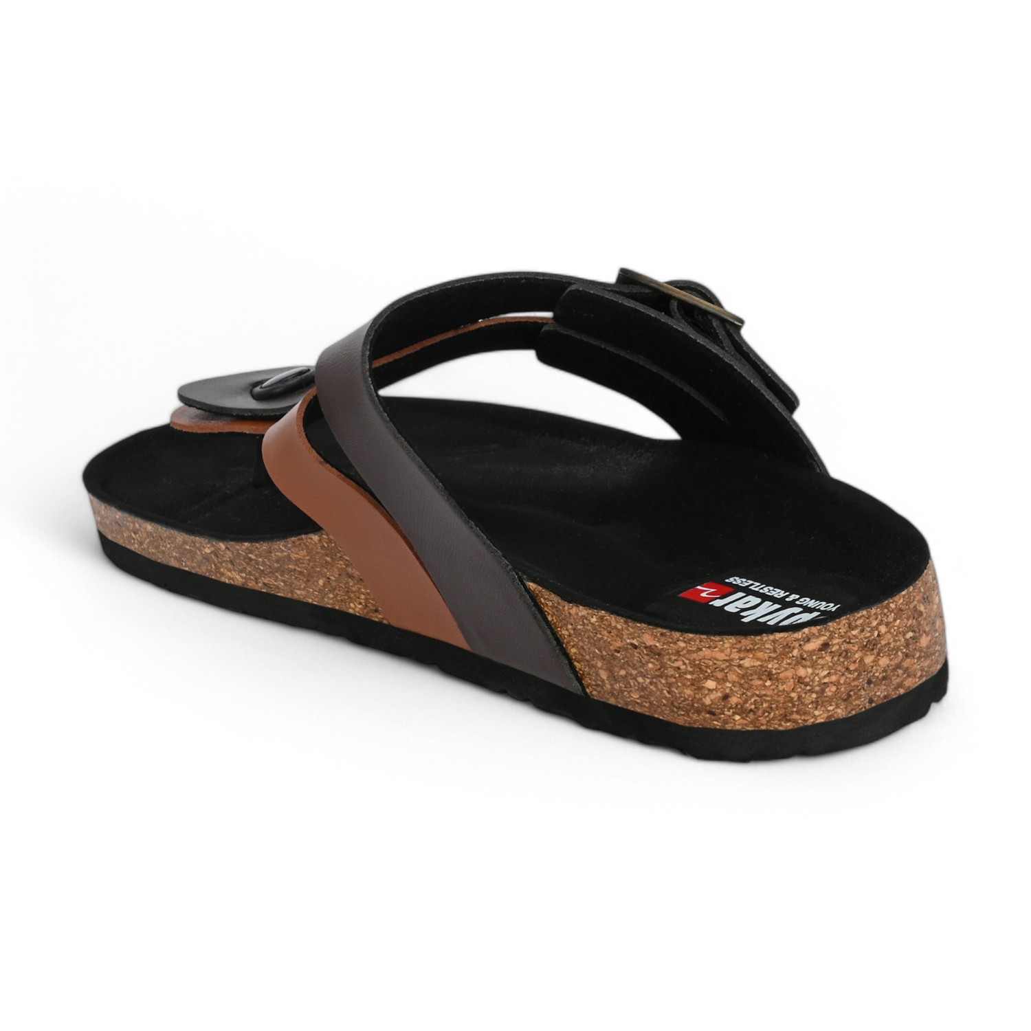 Riggo Men Brown-Tan Comfort Sandals