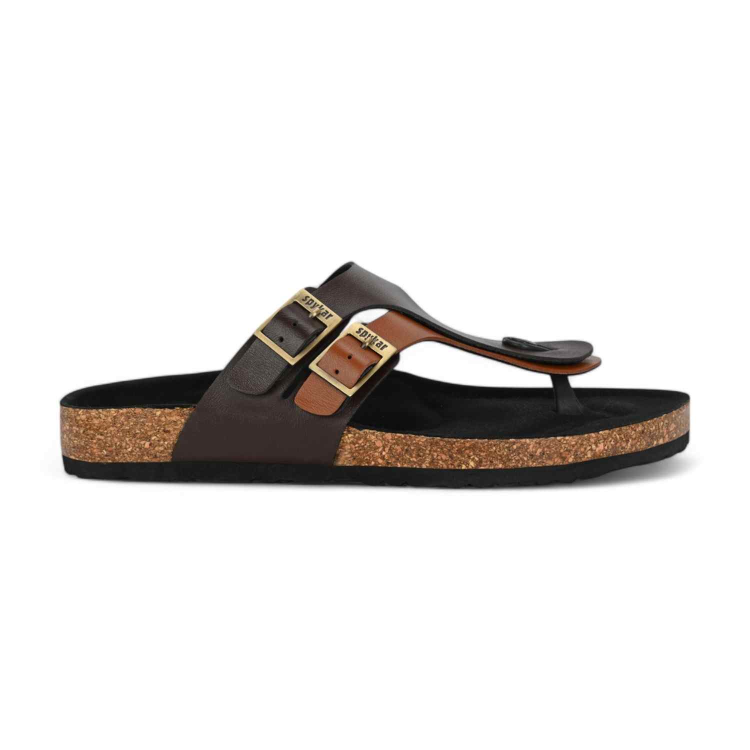 Riggo Men Brown-Tan Comfort Sandals