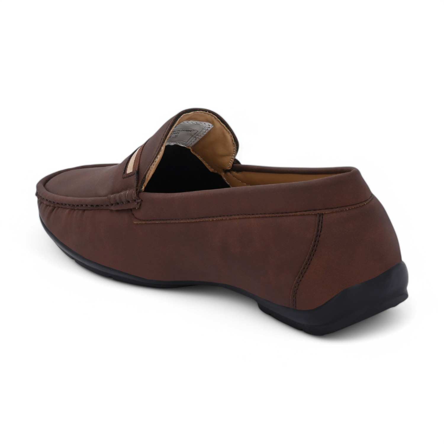 Sokun Men Brown-Beige Comfort Loafers