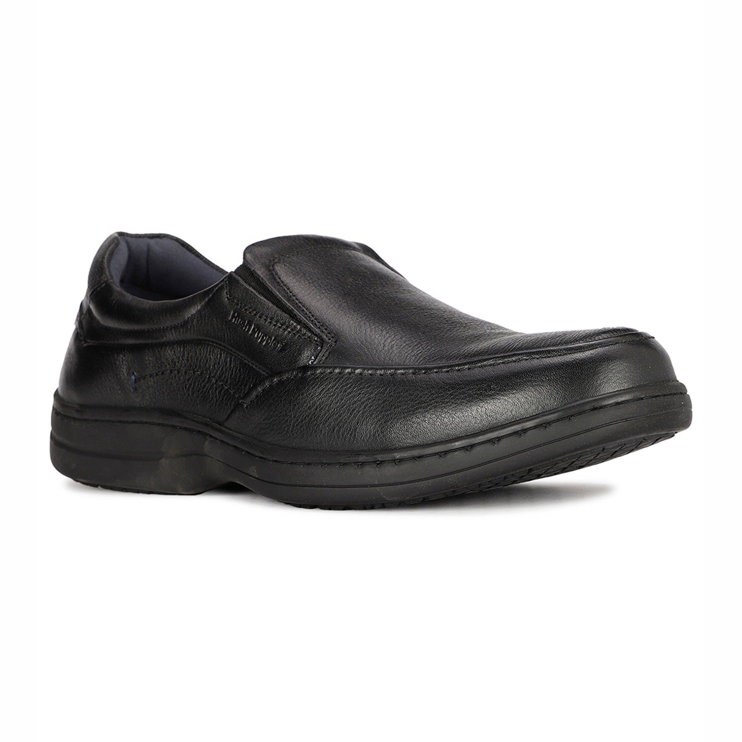 Street Slip On Black Formal Shoes For Men