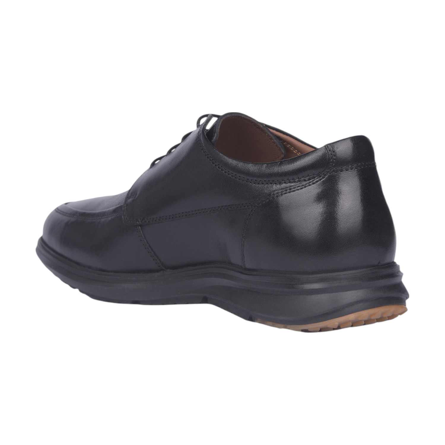 Men Fedrico Apron Black Formal Shoes