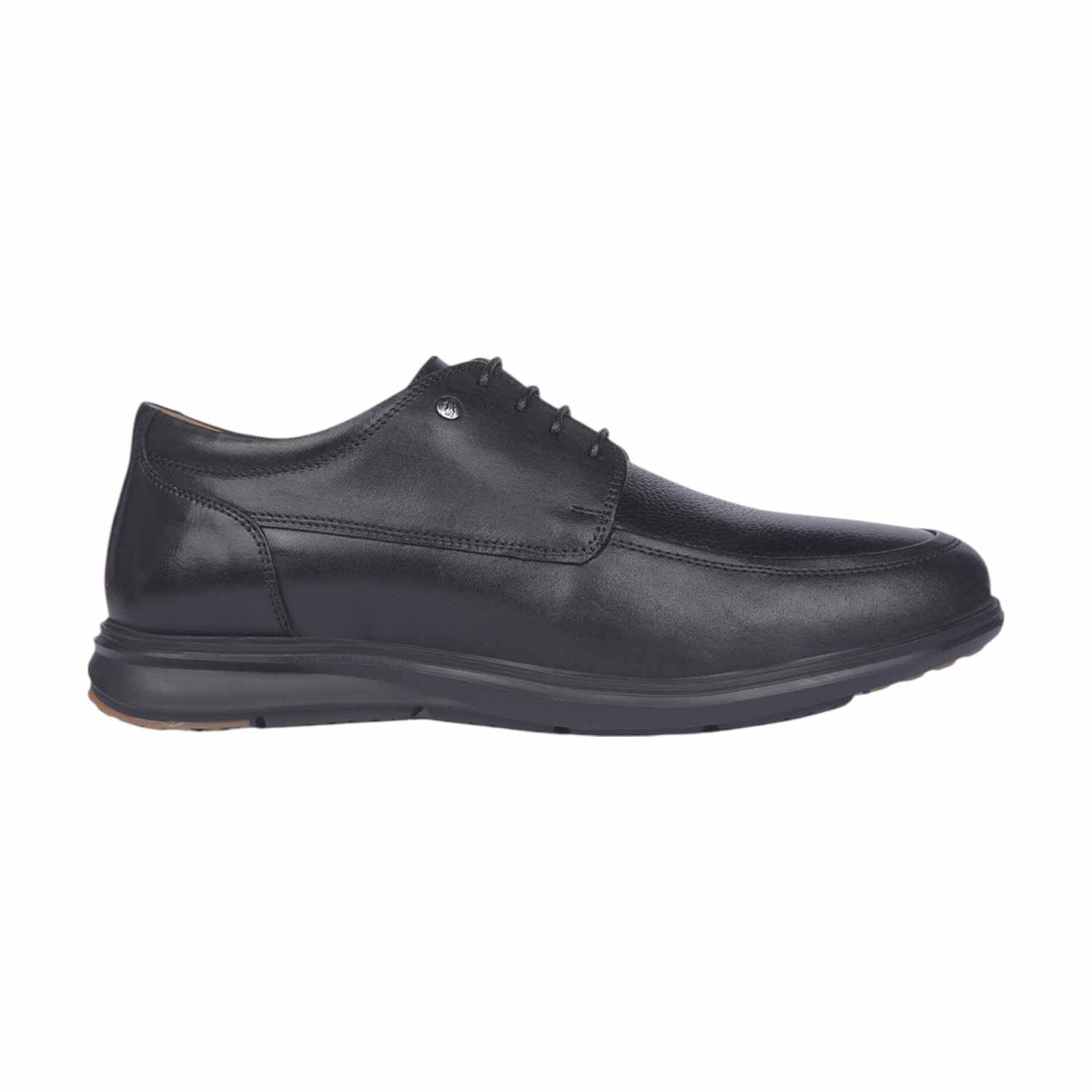 Men Fedrico Apron Black Formal Shoes