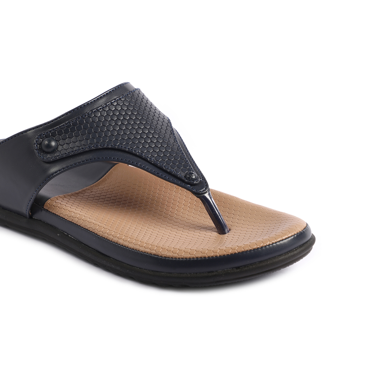 Womens Navy  Casual Flat Sandals