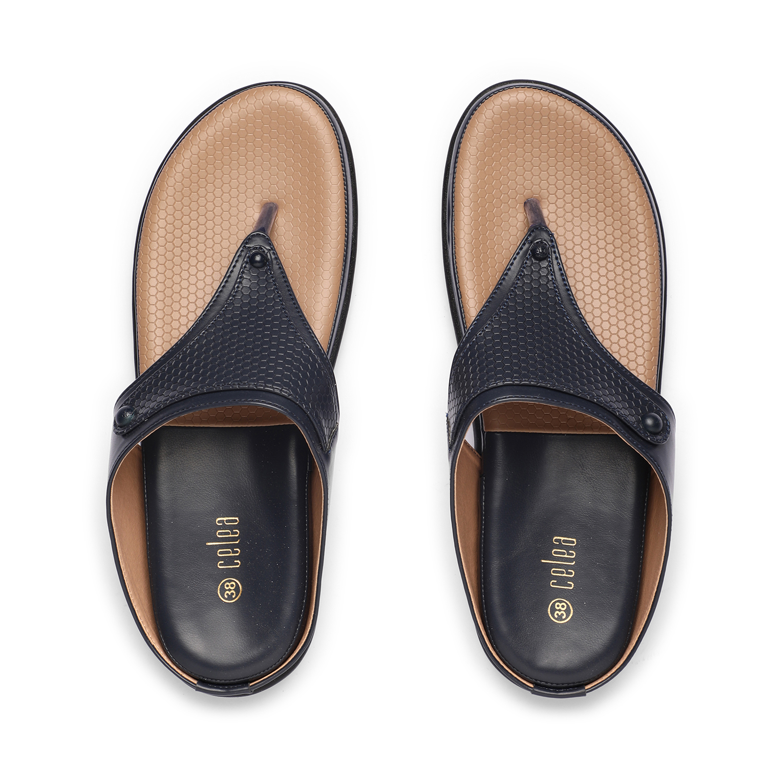 Womens Navy  Casual Flat Sandals
