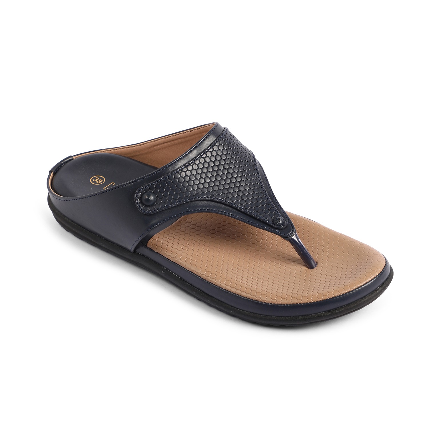 Womens Navy  Casual Flat Sandals