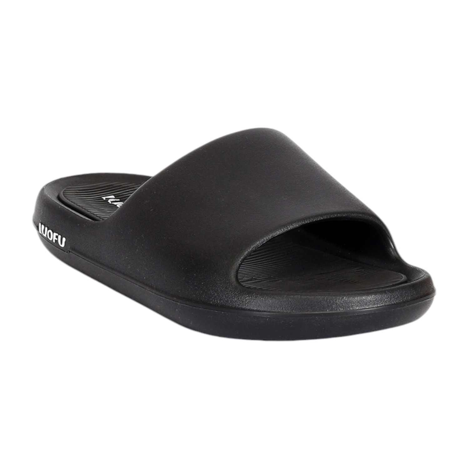 Women Black Comfort Slides
