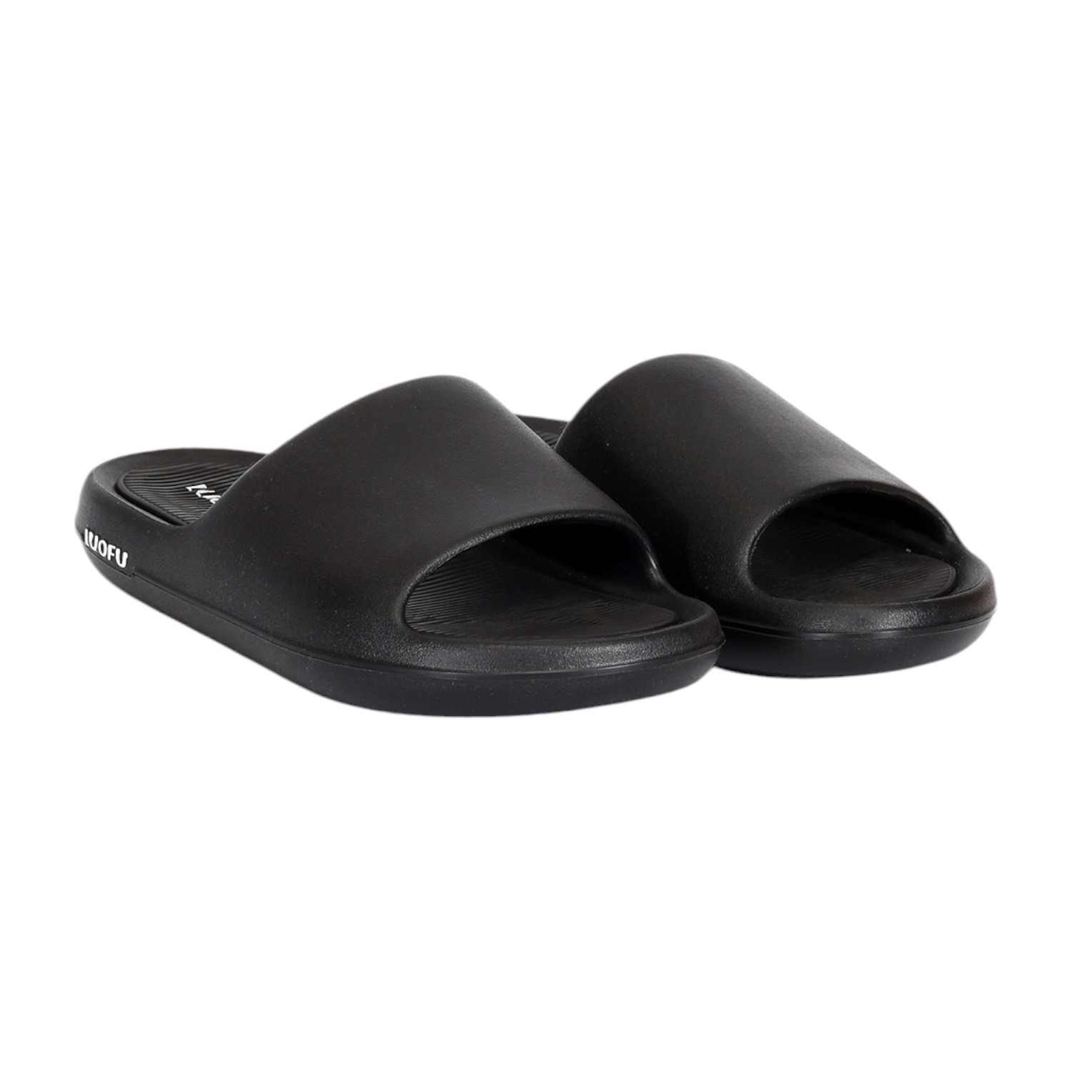 Women Black Comfort Slides