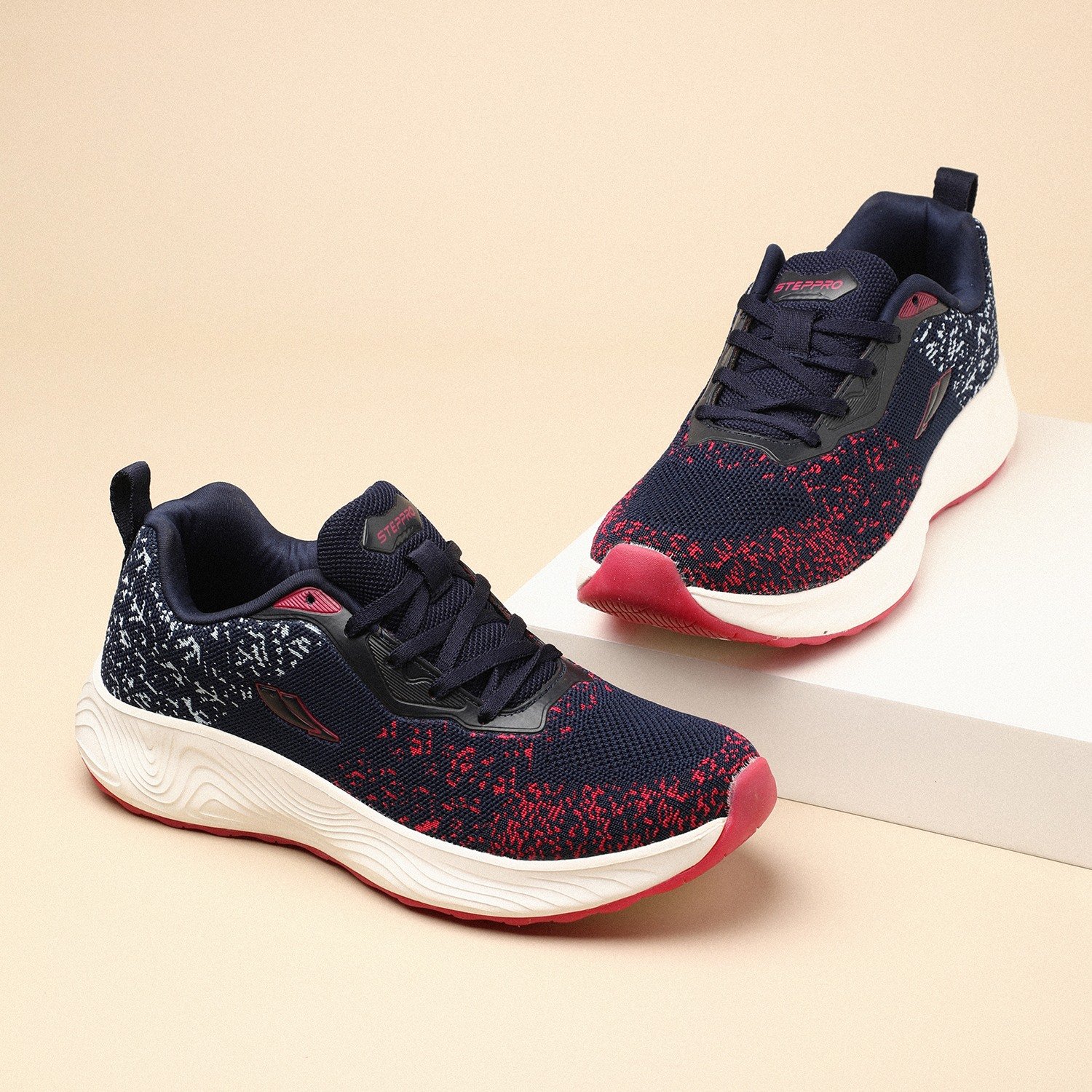 Women Navy Sports Walking Shoes