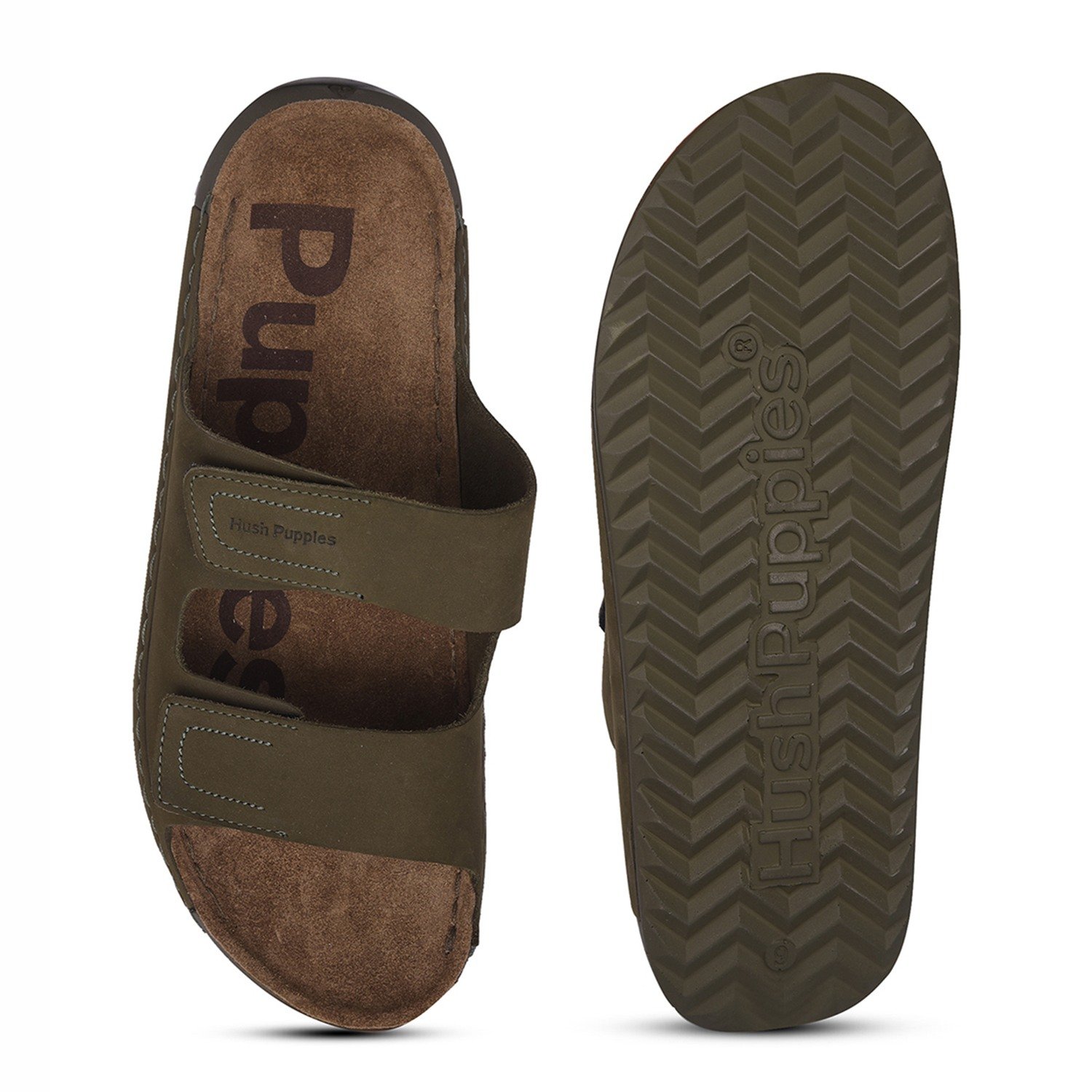 Men Mason Mule Olive Slippers