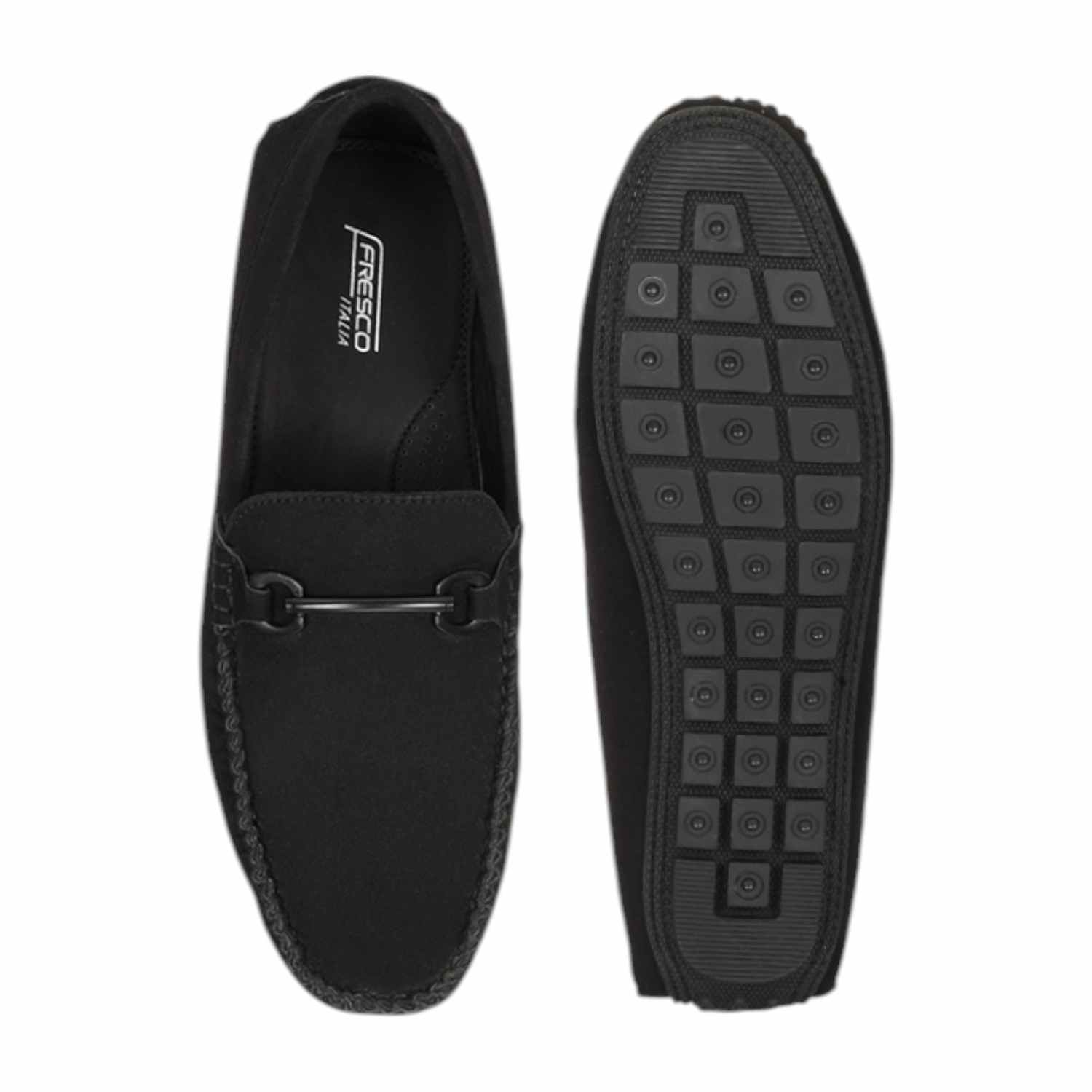 Men Casual Shoes Black Slip On
