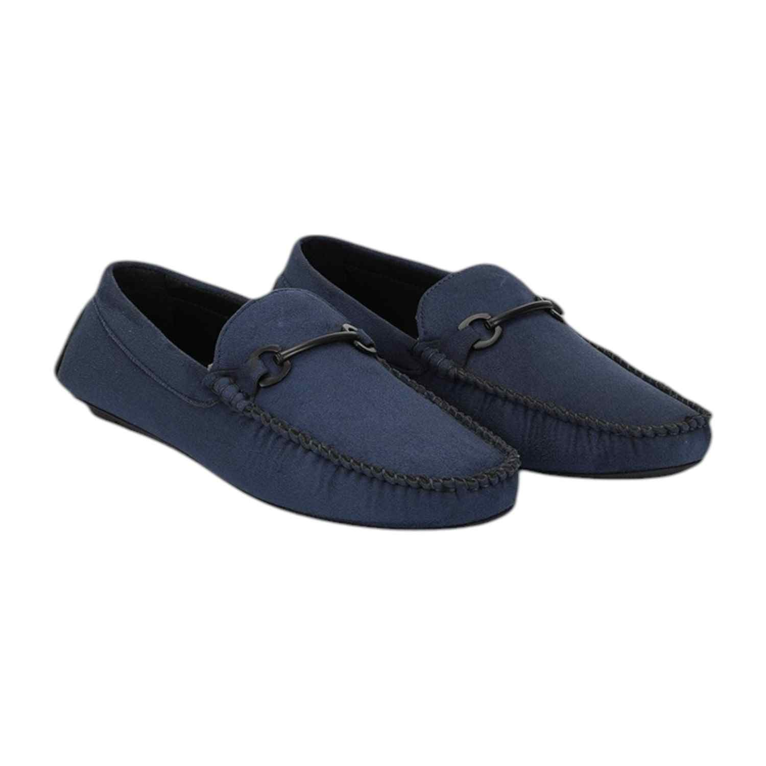 Men Casual Shoes Blue Slip On