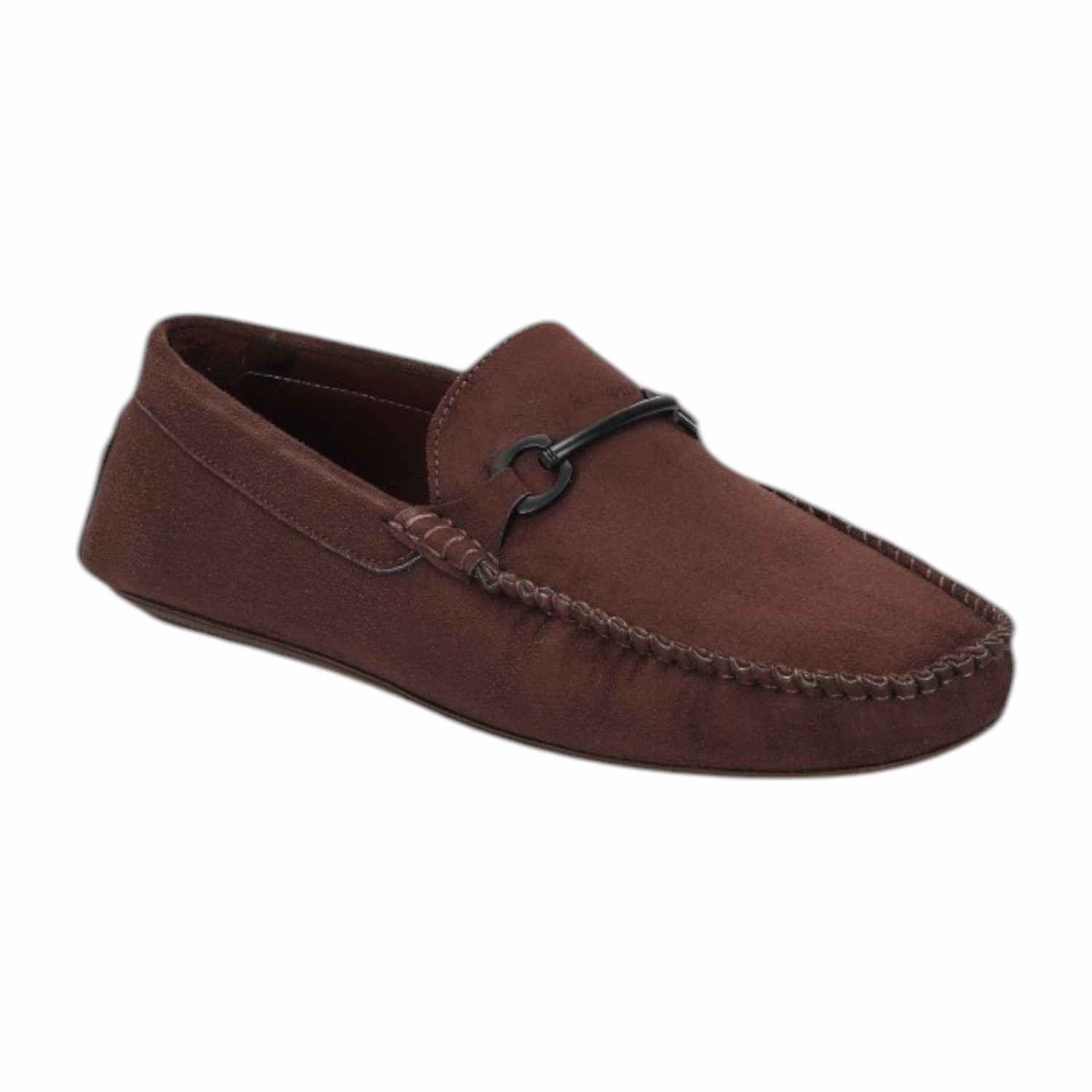 Men Casual Shoes Brown Slip On