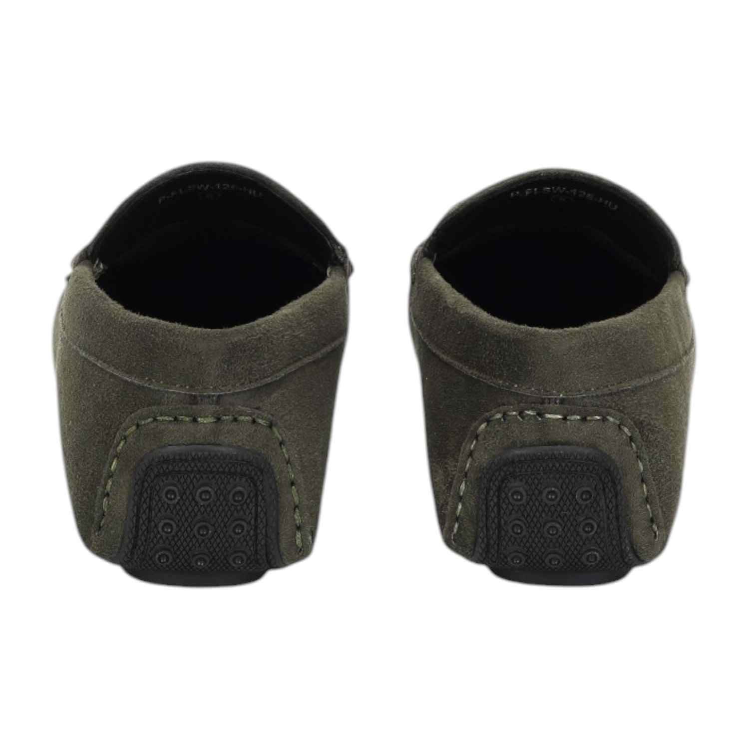 Men Casual Shoes Olive Slip On