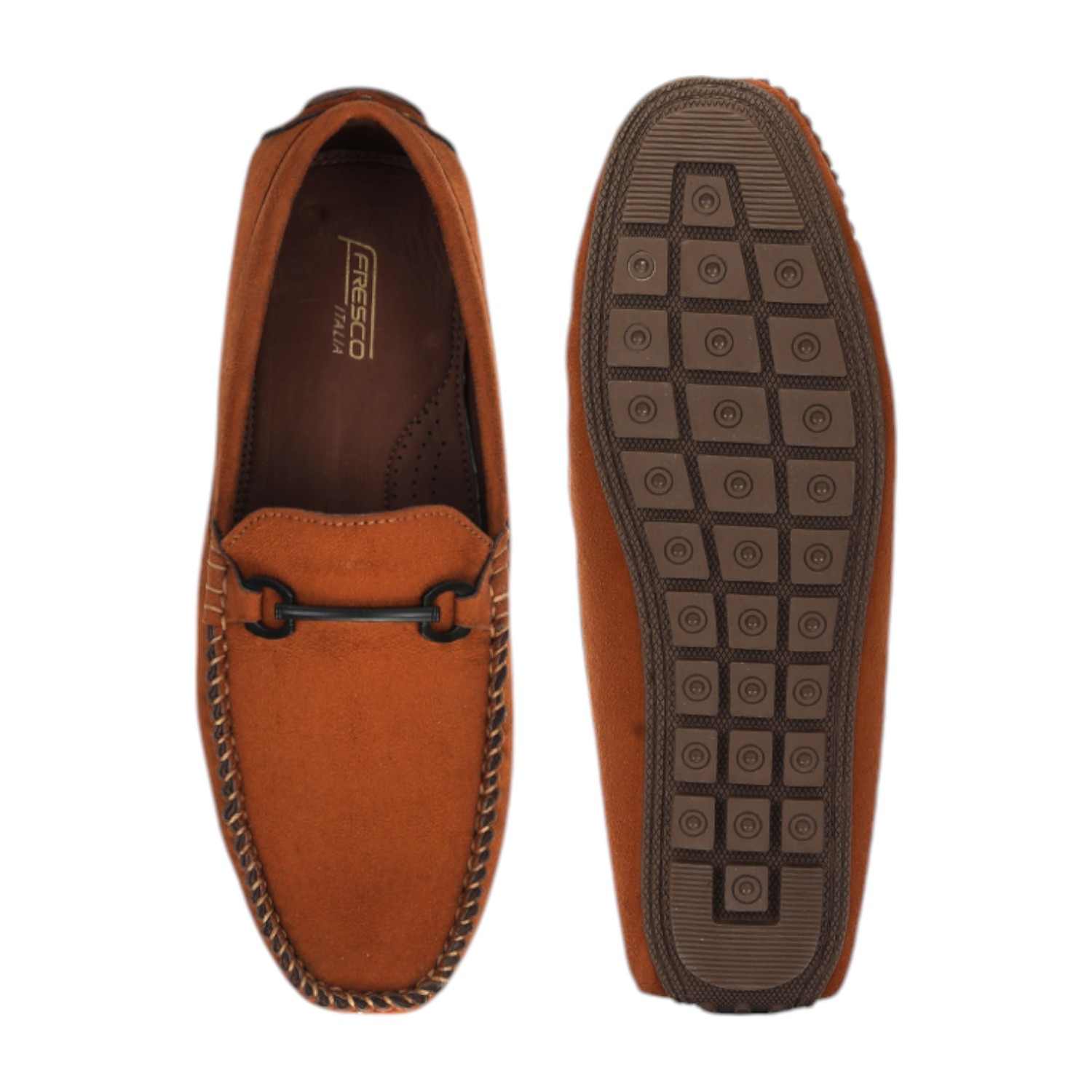 Men Casual Shoes Tan Slip On
