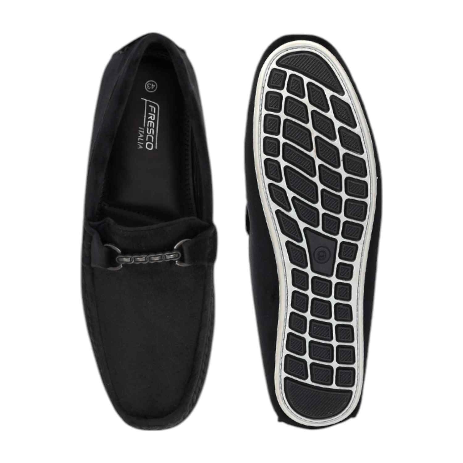 Men Casual Shoes Black Slip On