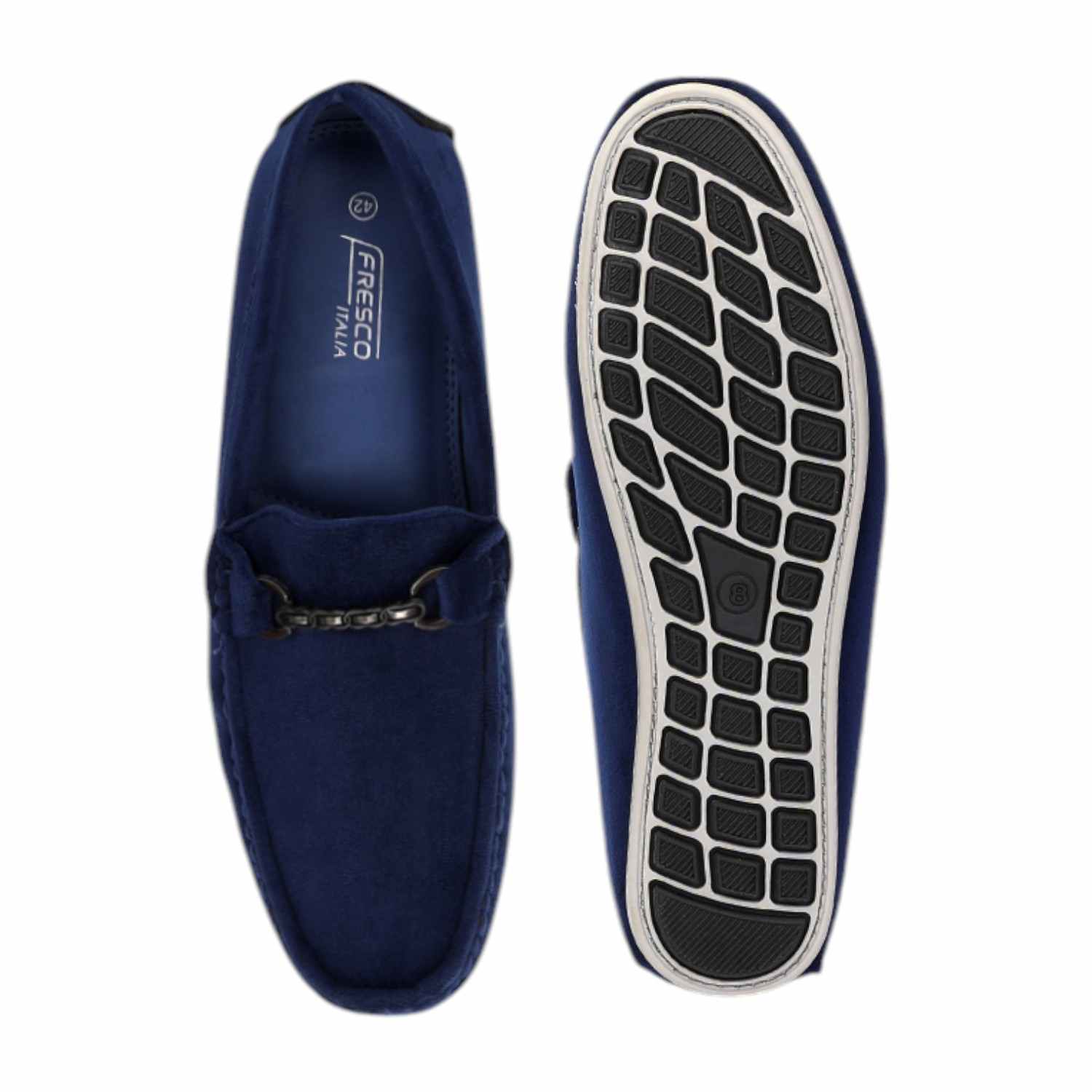 Men Casual Shoes Blue Slip On