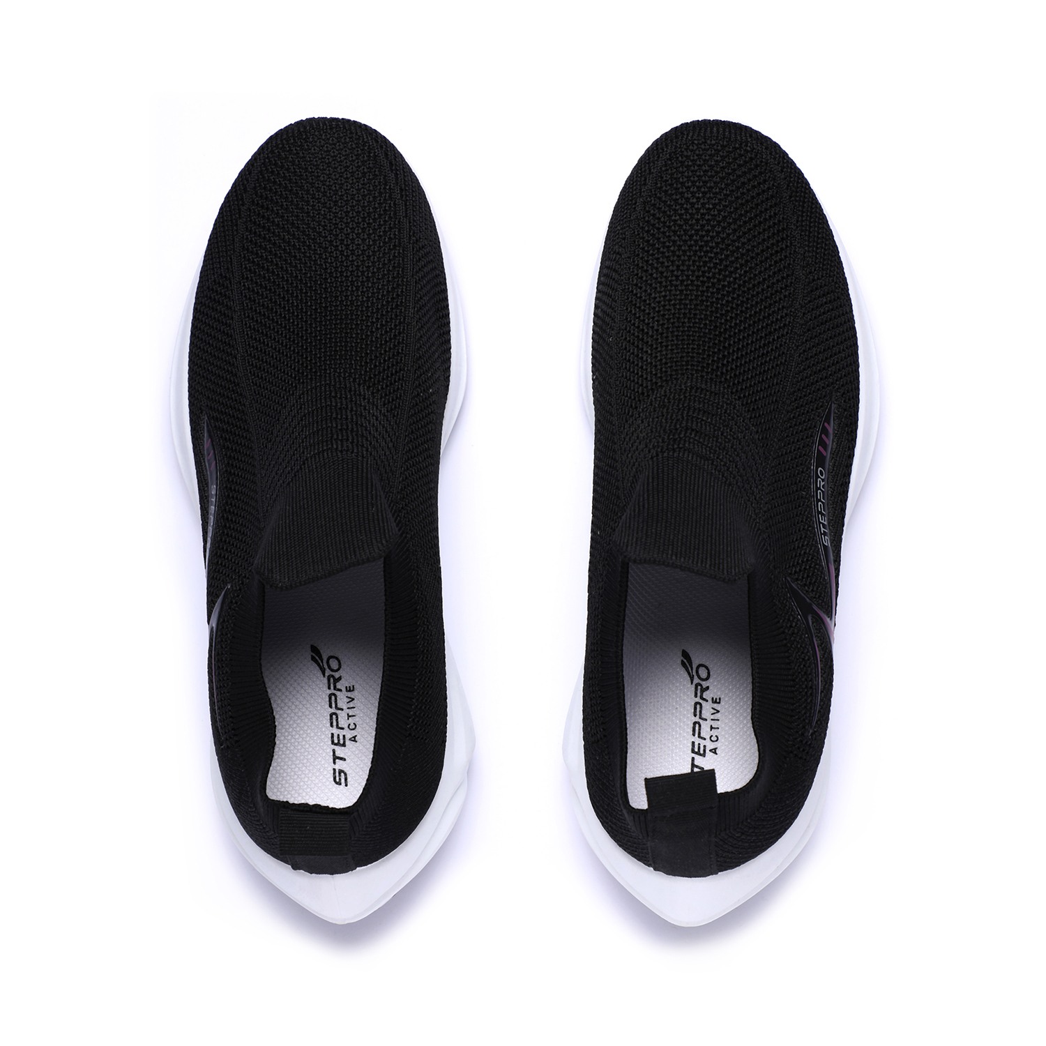 Black Performance Slip-Ons for Women