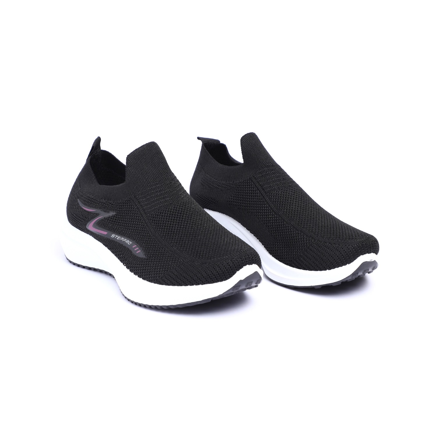 Black Performance Slip-Ons for Women
