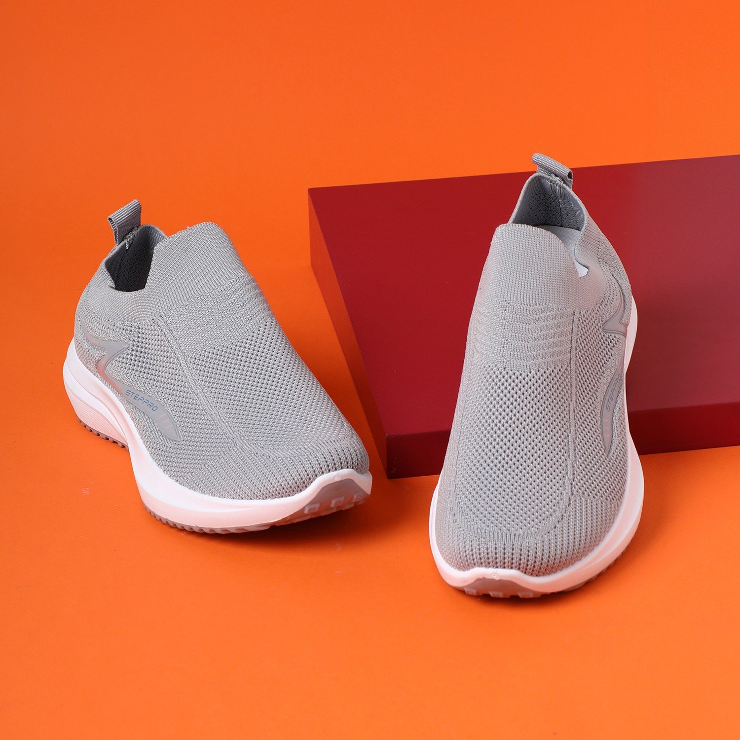 Grey Performance Slip-Ons for Women