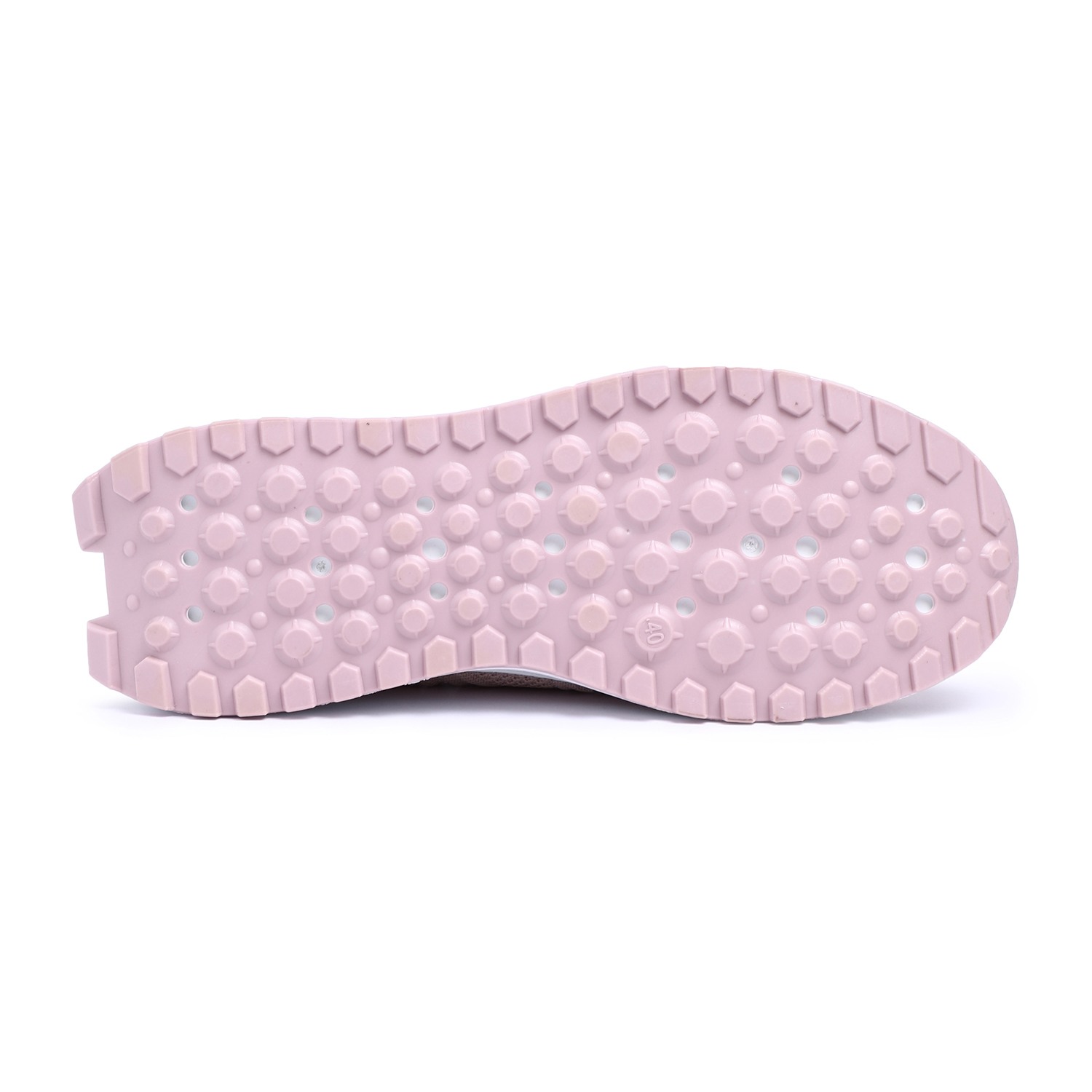 Women Nude Pink Slip-On Sneakers with Breathable Knit Design