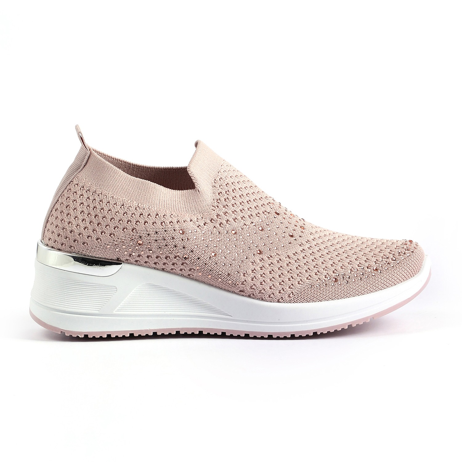 Women Nude Pink Sneakers