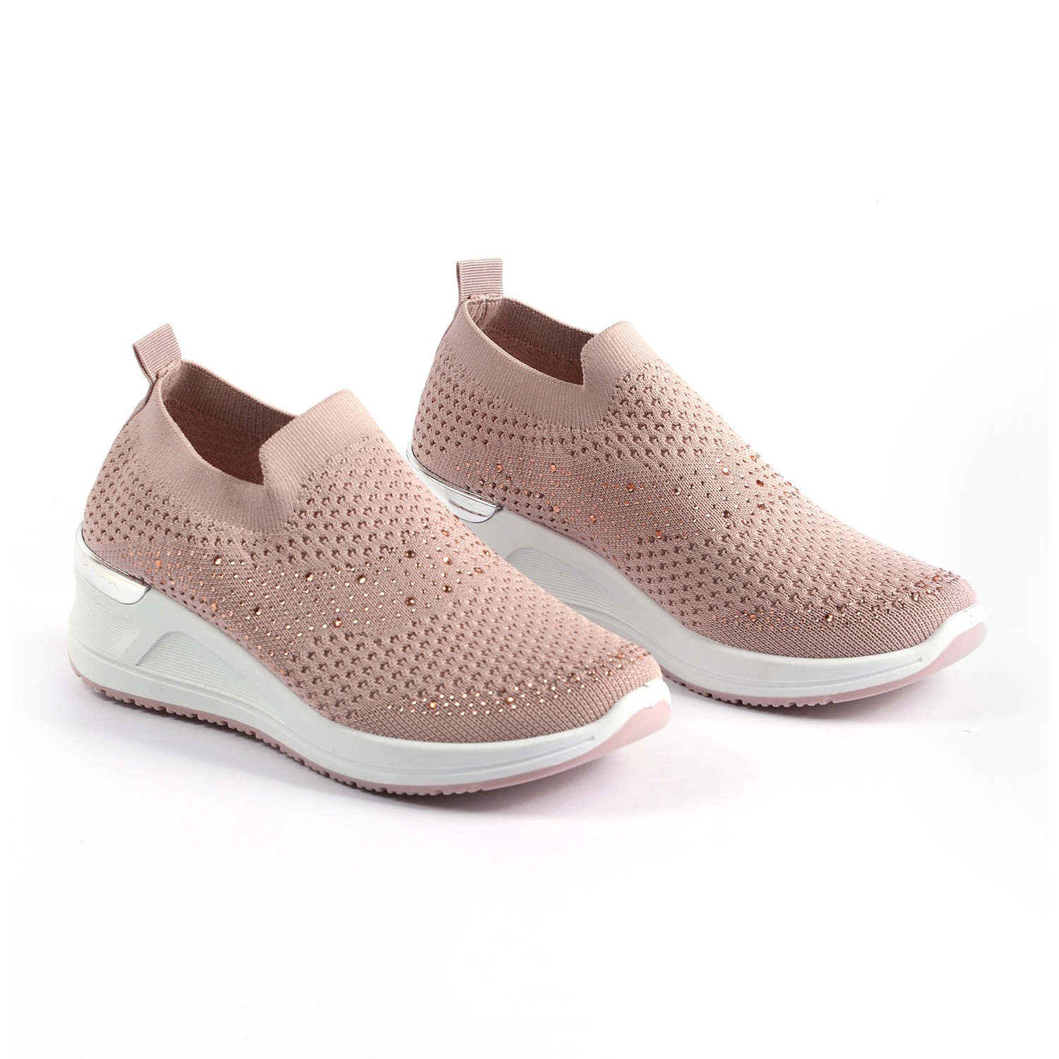 Women Nude Pink Sneakers