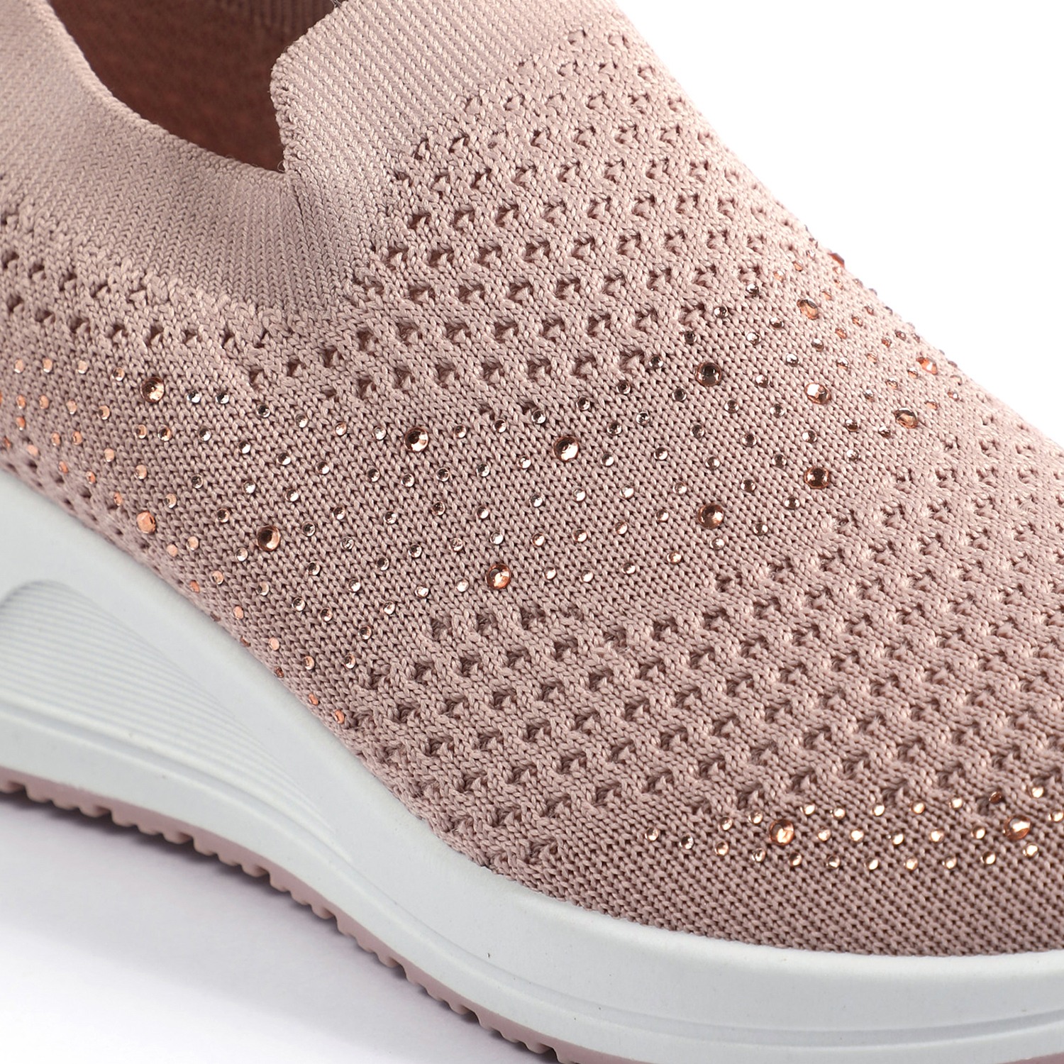 Women Nude Pink Sneakers