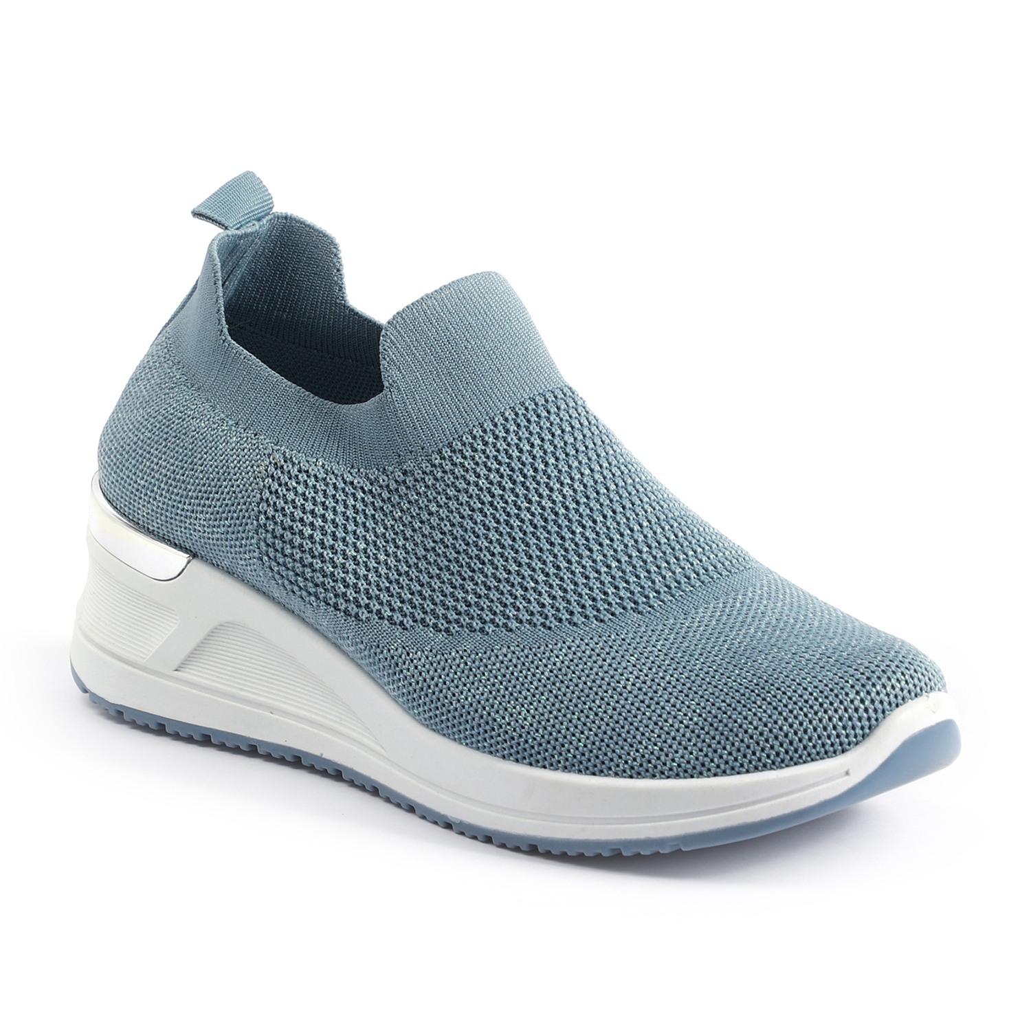 Cloud Blue Metal Accent Sneakers for Women