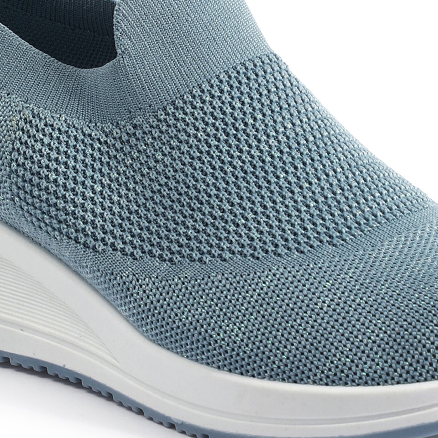 Cloud Blue Metal Accent Sneakers for Women