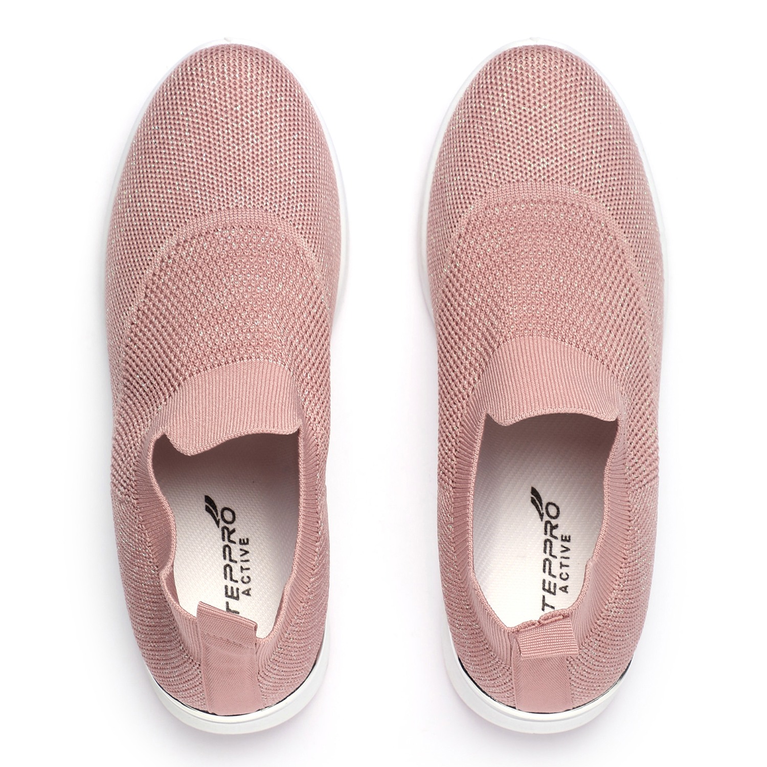 Blush Pink Metal Accent Sneakers for Women