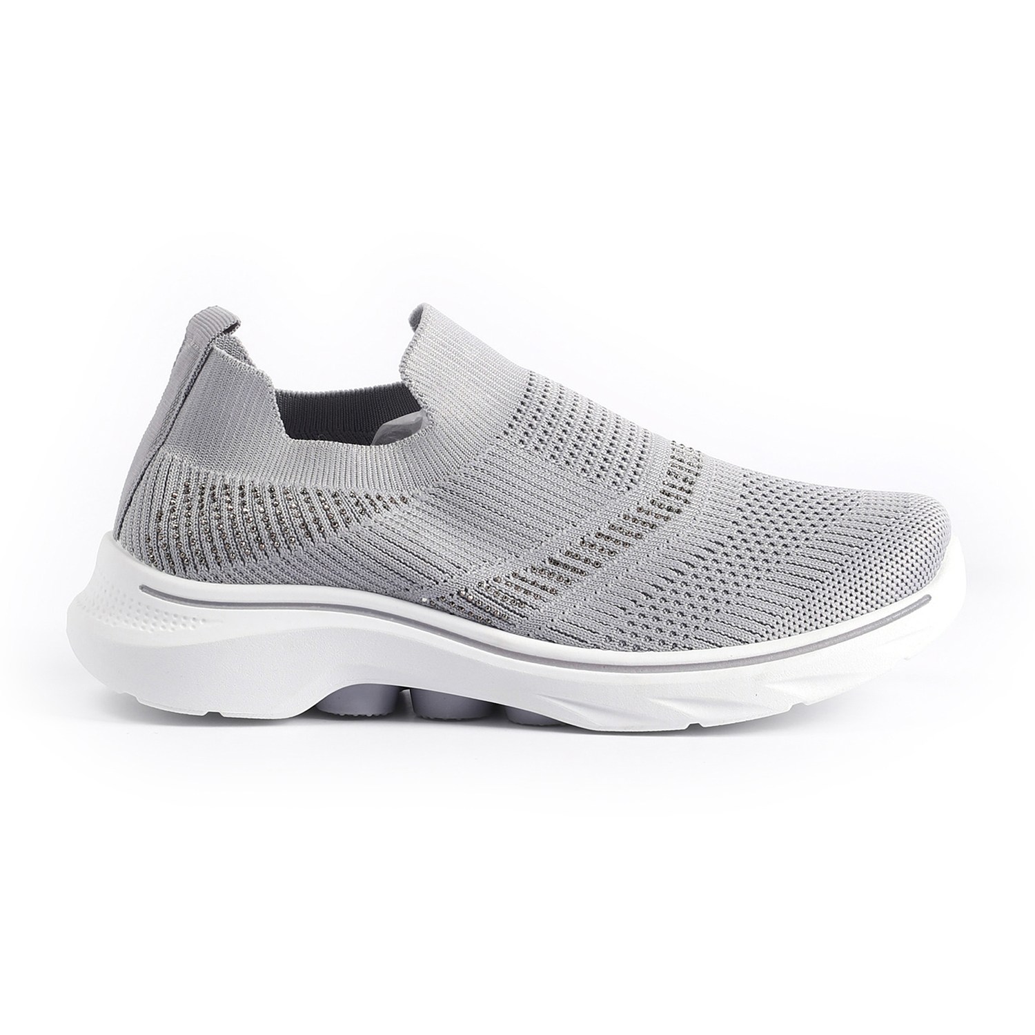 Glimmer Knit Grey Trainers for Women