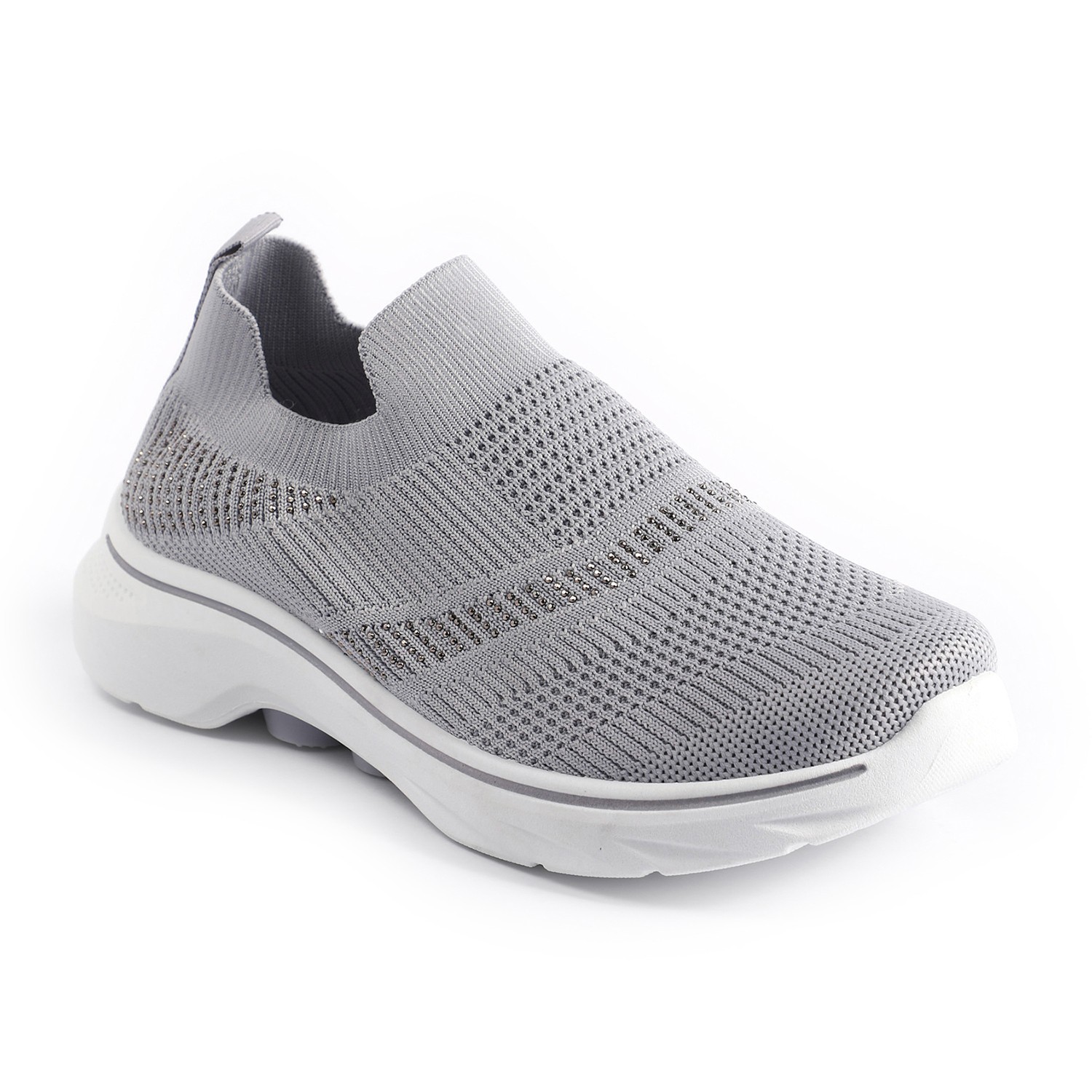 Glimmer Knit Grey Trainers for Women