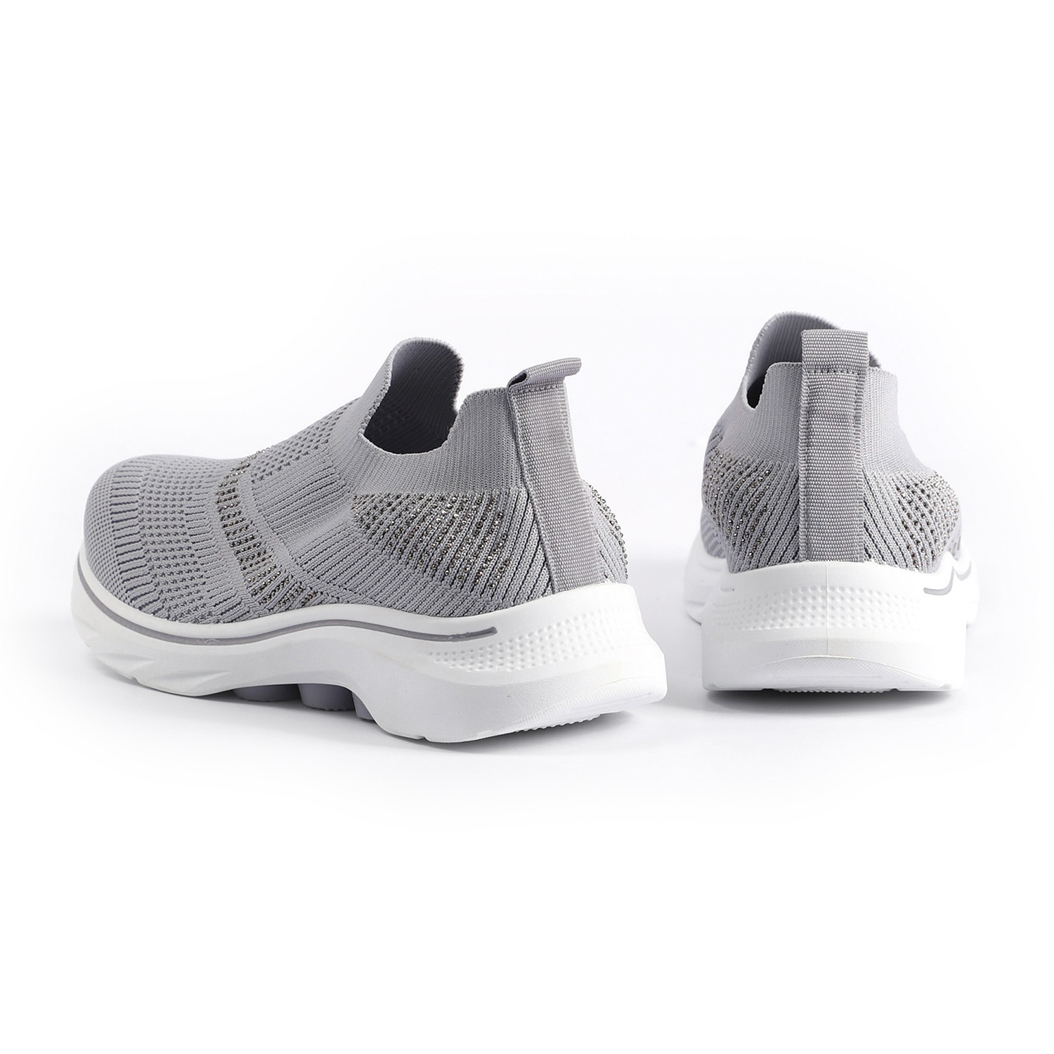 Glimmer Knit Grey Trainers for Women