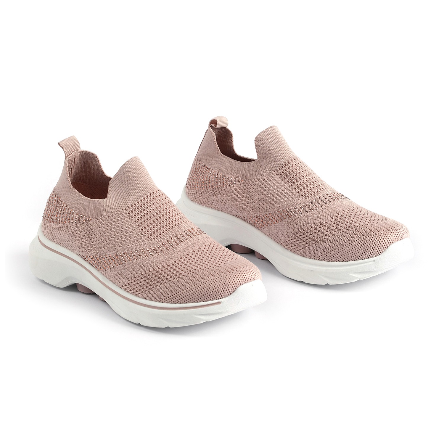 Glimmer Knit Pink Trainers for Women