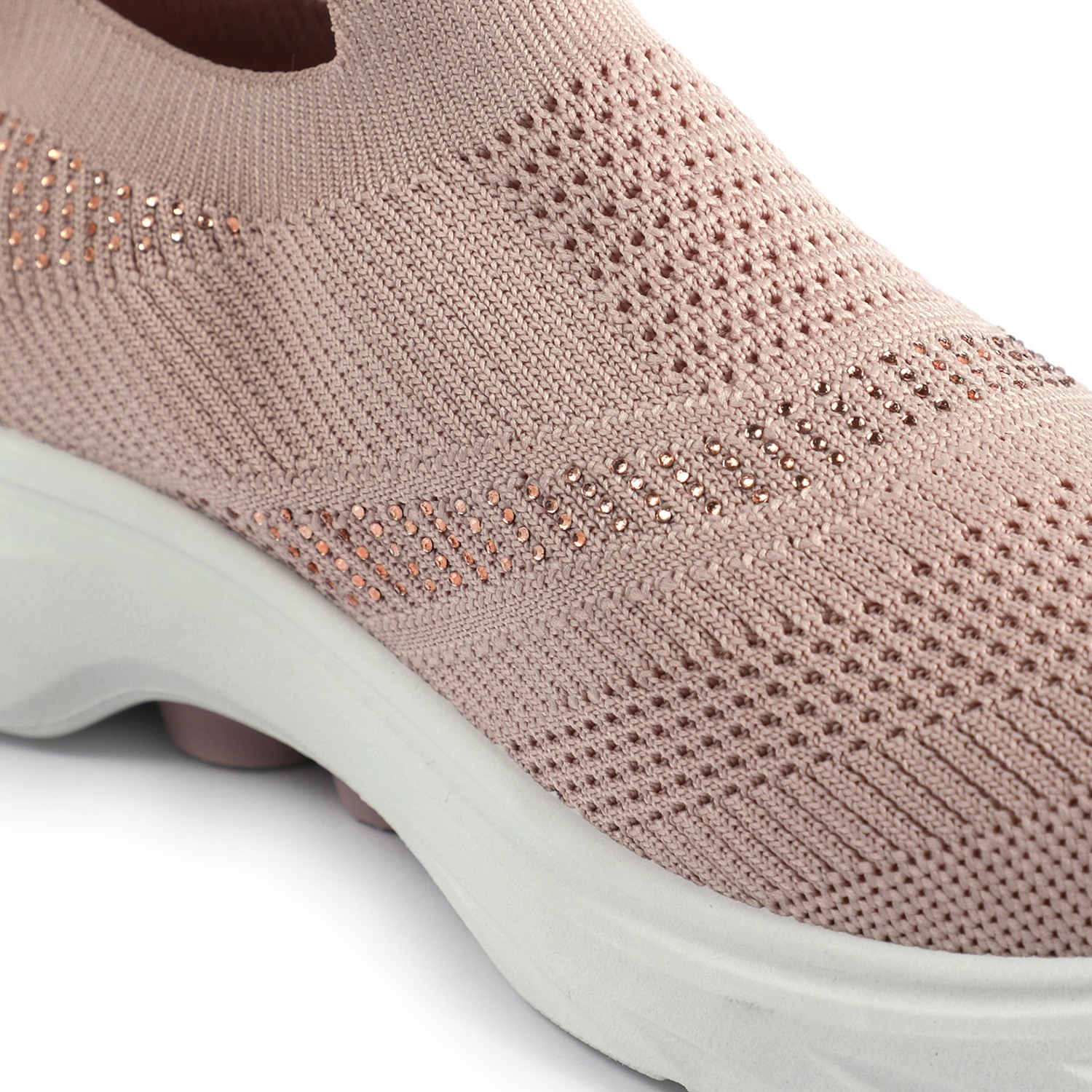 Glimmer Knit Pink Trainers for Women