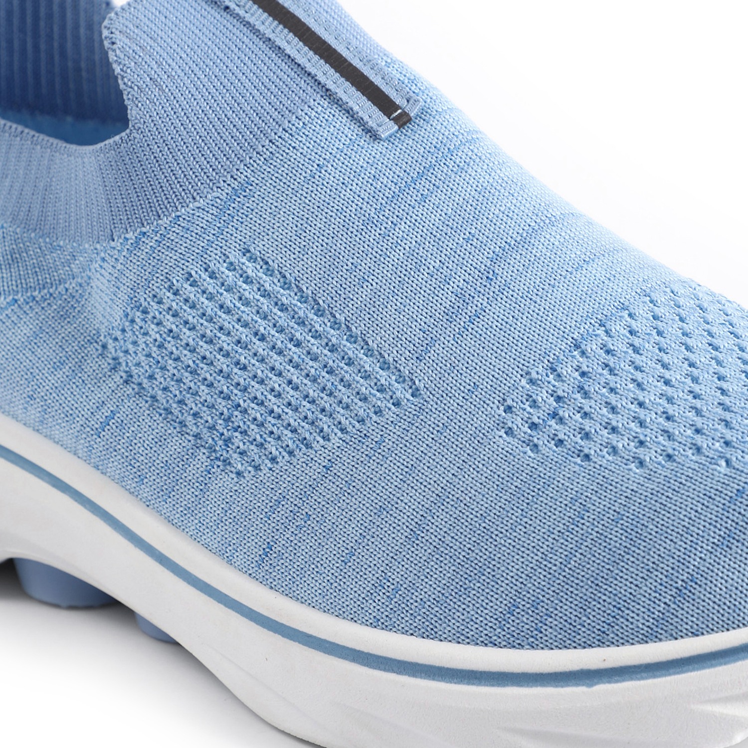 Sky Blue Knit Trainers for Women