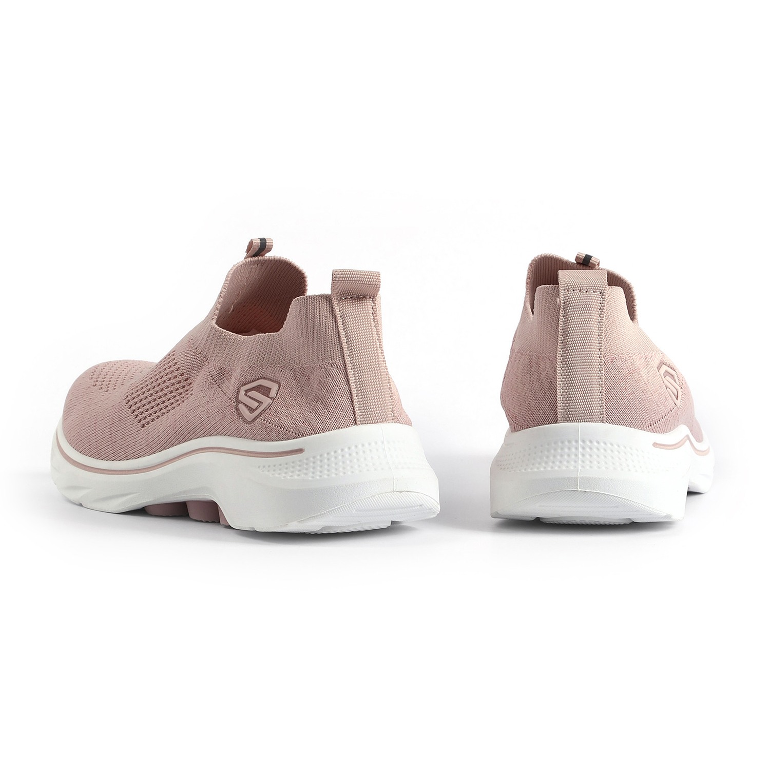 Blush Sporty Stripe Slip-Ons for Women