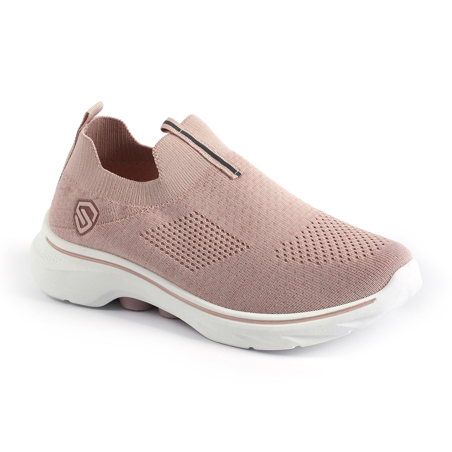 Blush Sporty Stripe Slip-Ons for Women