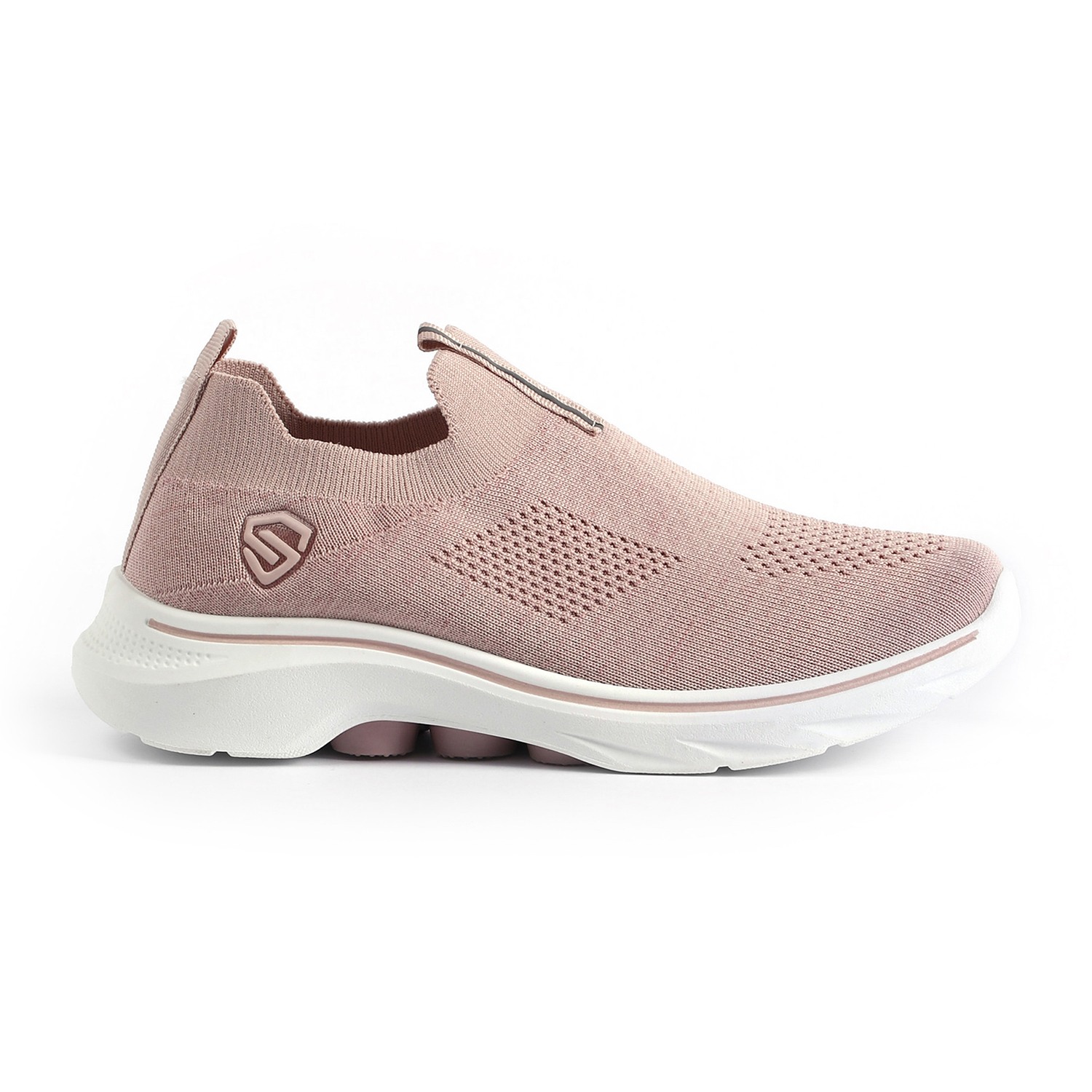 Blush Sporty Stripe Slip-Ons for Women